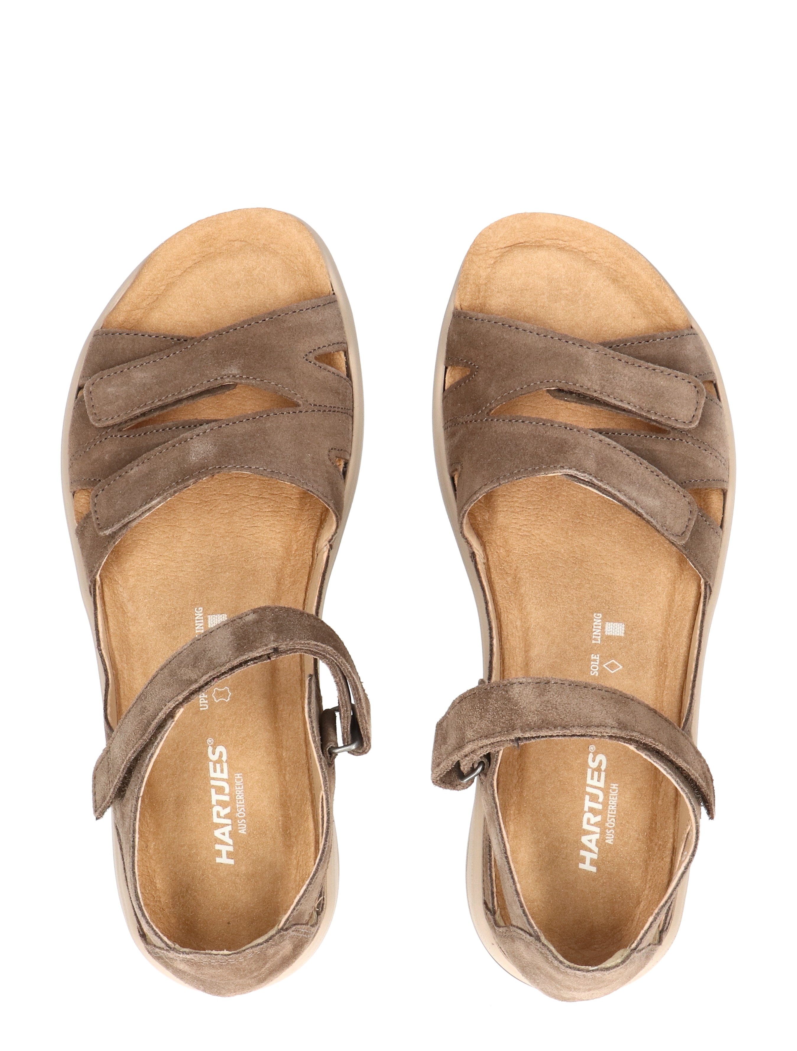 Hartjes - Pop Taupe G-Wijdte - Dames - Sandalen - 50530_22_7