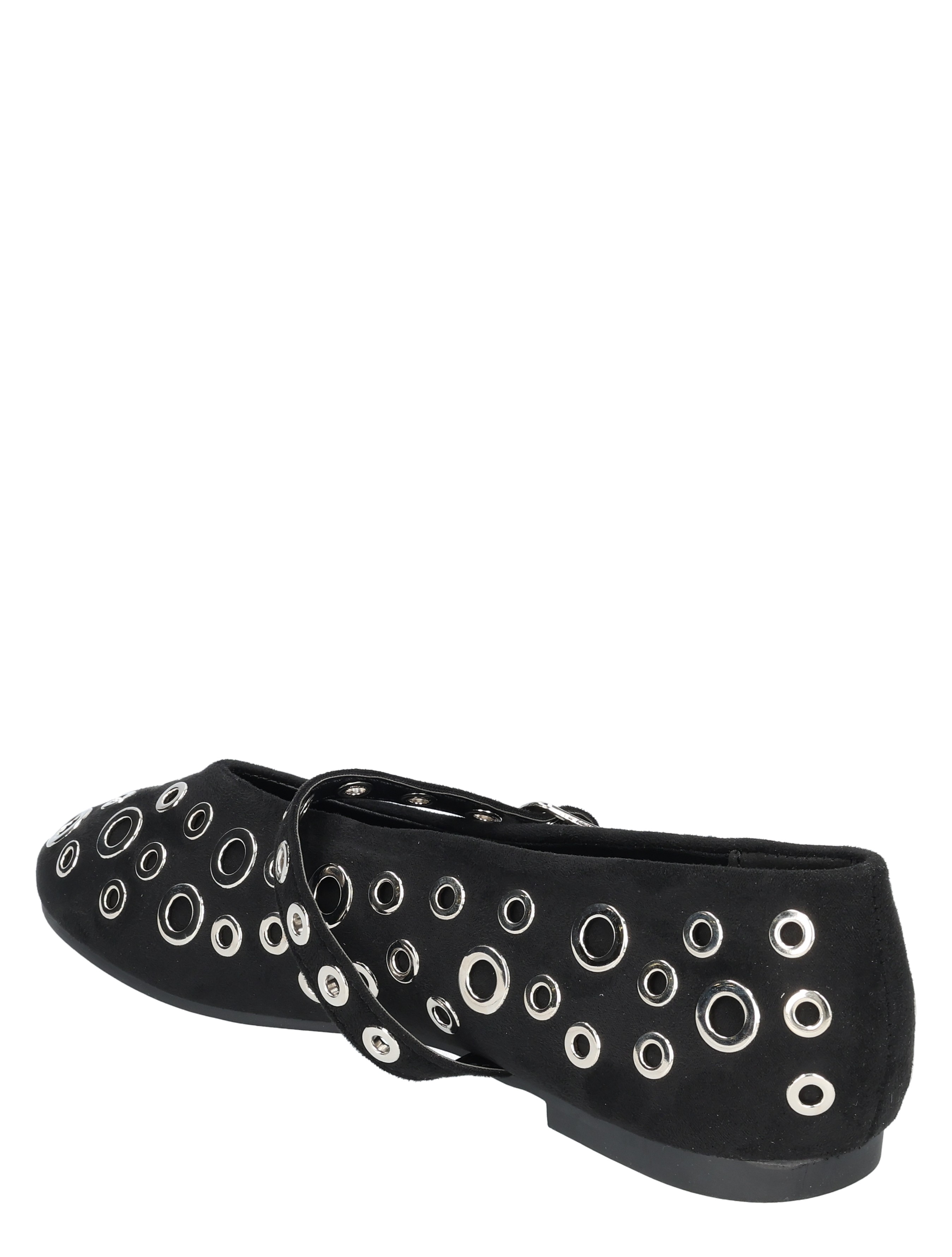 slingback, grommet, schoenen, zwarte, ringen