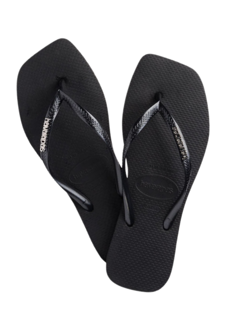 Havaianas - Square Logo Metallic Black Silver - Dames - Slippers - 47232_11_4