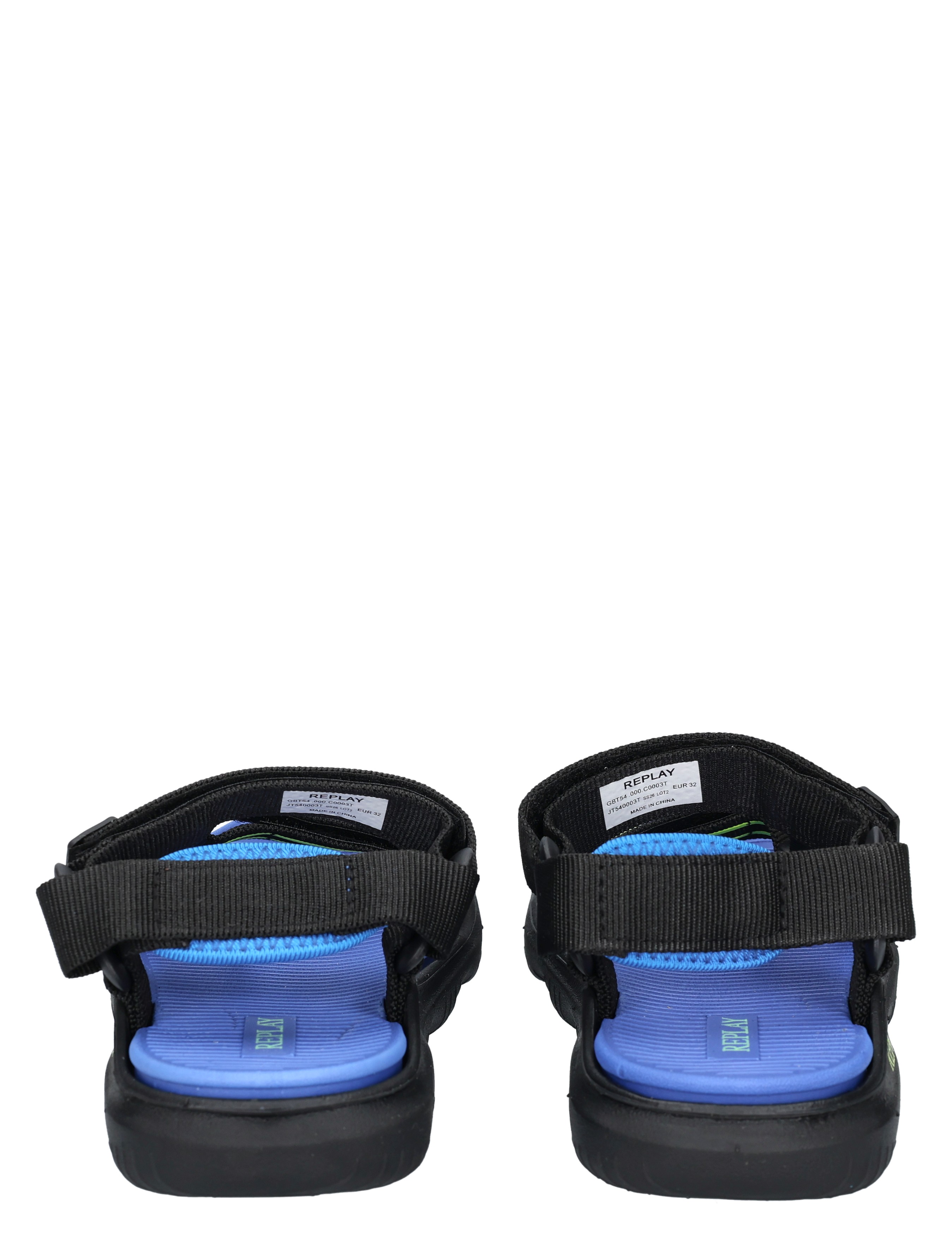 Replay - JT540003T 3523 Black Acid Green Royal - Sandalen - Jongens - 49845_11_6