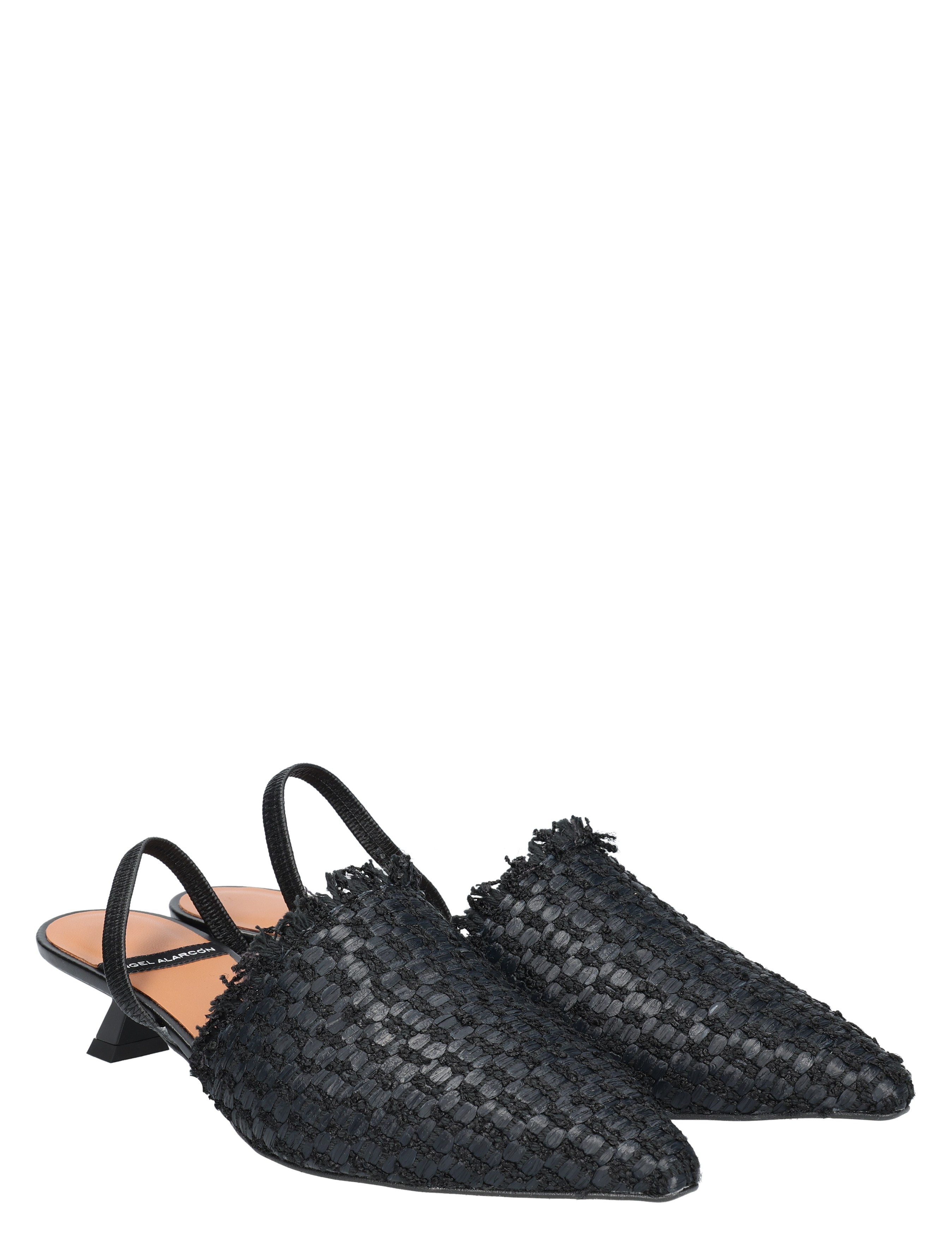 Angel Alarcon - 25009-530B Rafia Black - Dames - Ballerinas - 47947_11_5