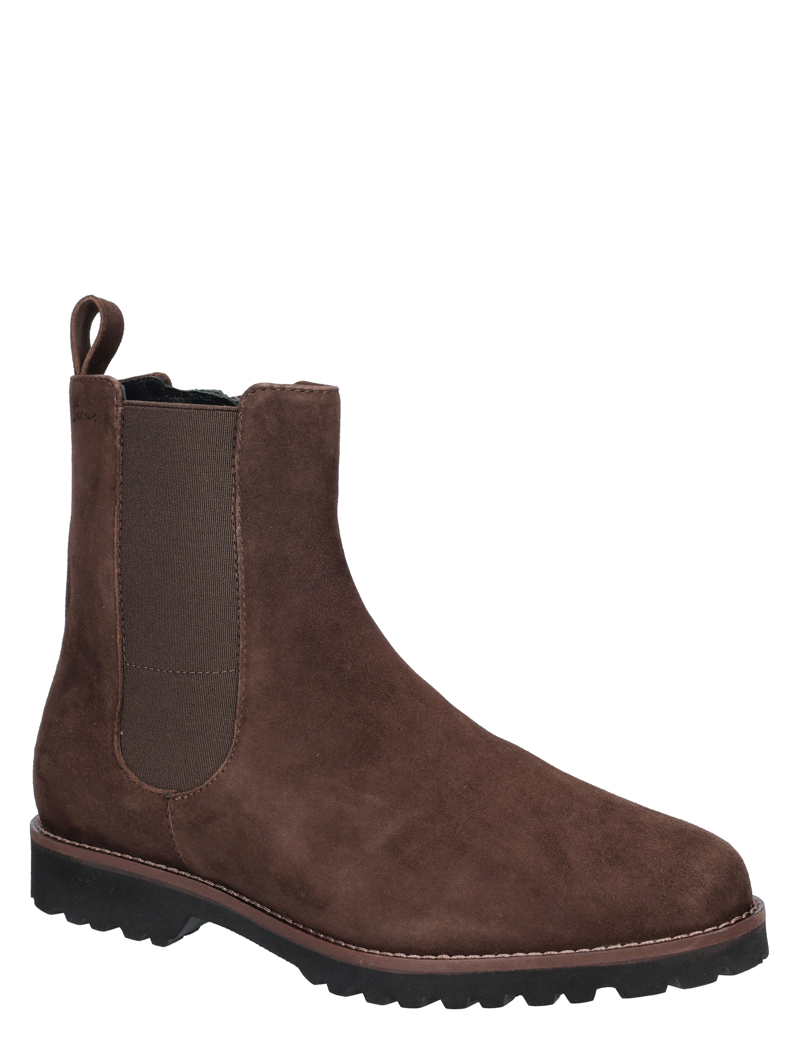 bruine, Chelsea-stijl, hoge enkel, suède, boot