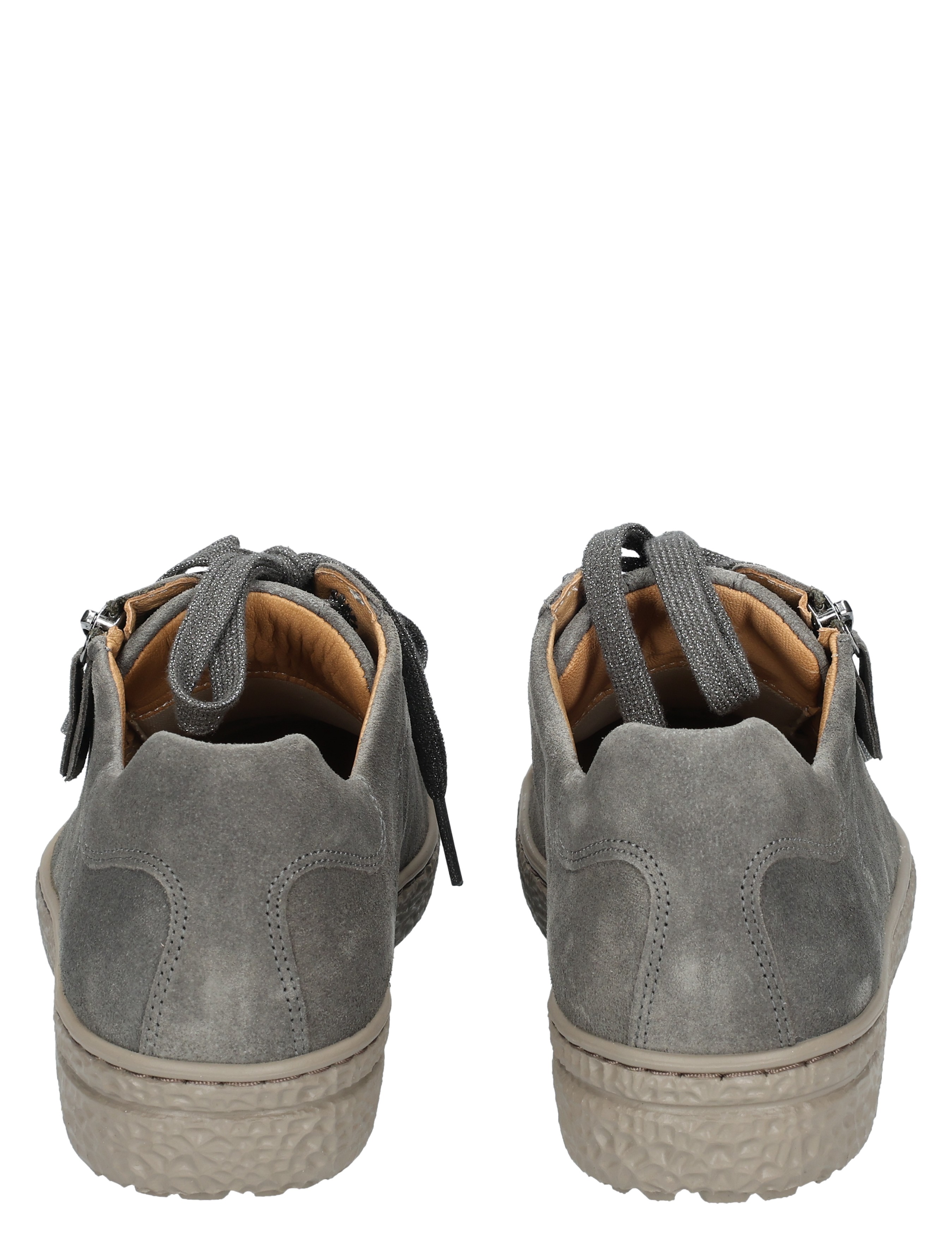 grijze schoenen, laarsjes, suède, veters, zool