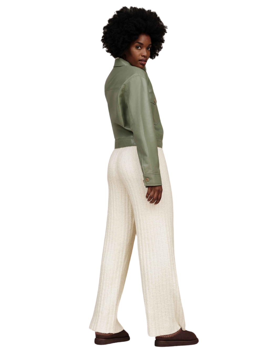 Terri Pant Rib Cream