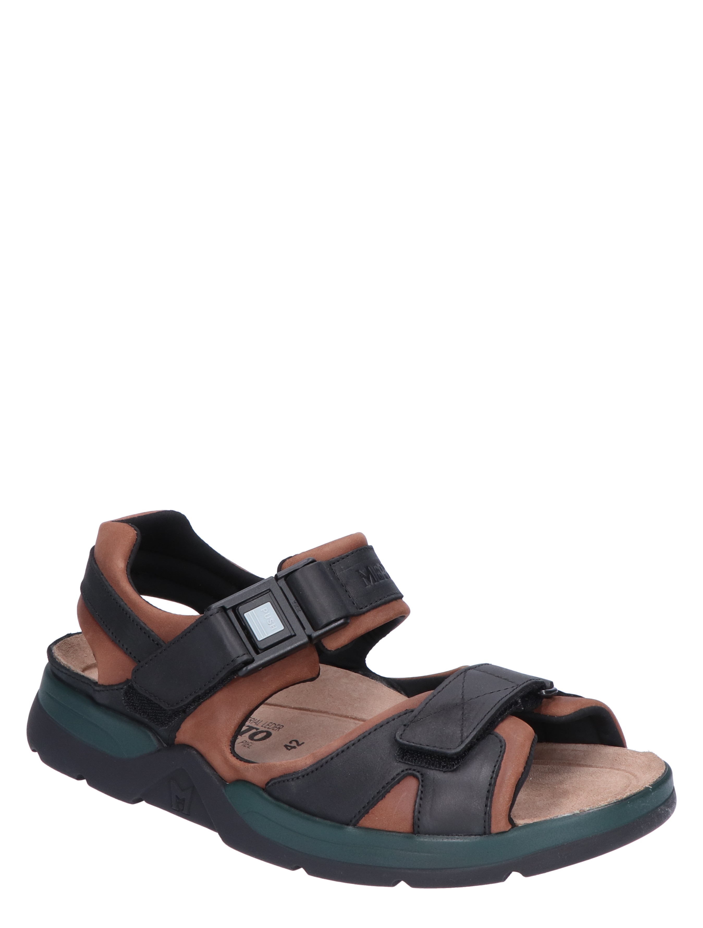 Mephisto - Shark Fit Dark Brown G-Wijdte - Heren - Sandalen - 10608_12_3