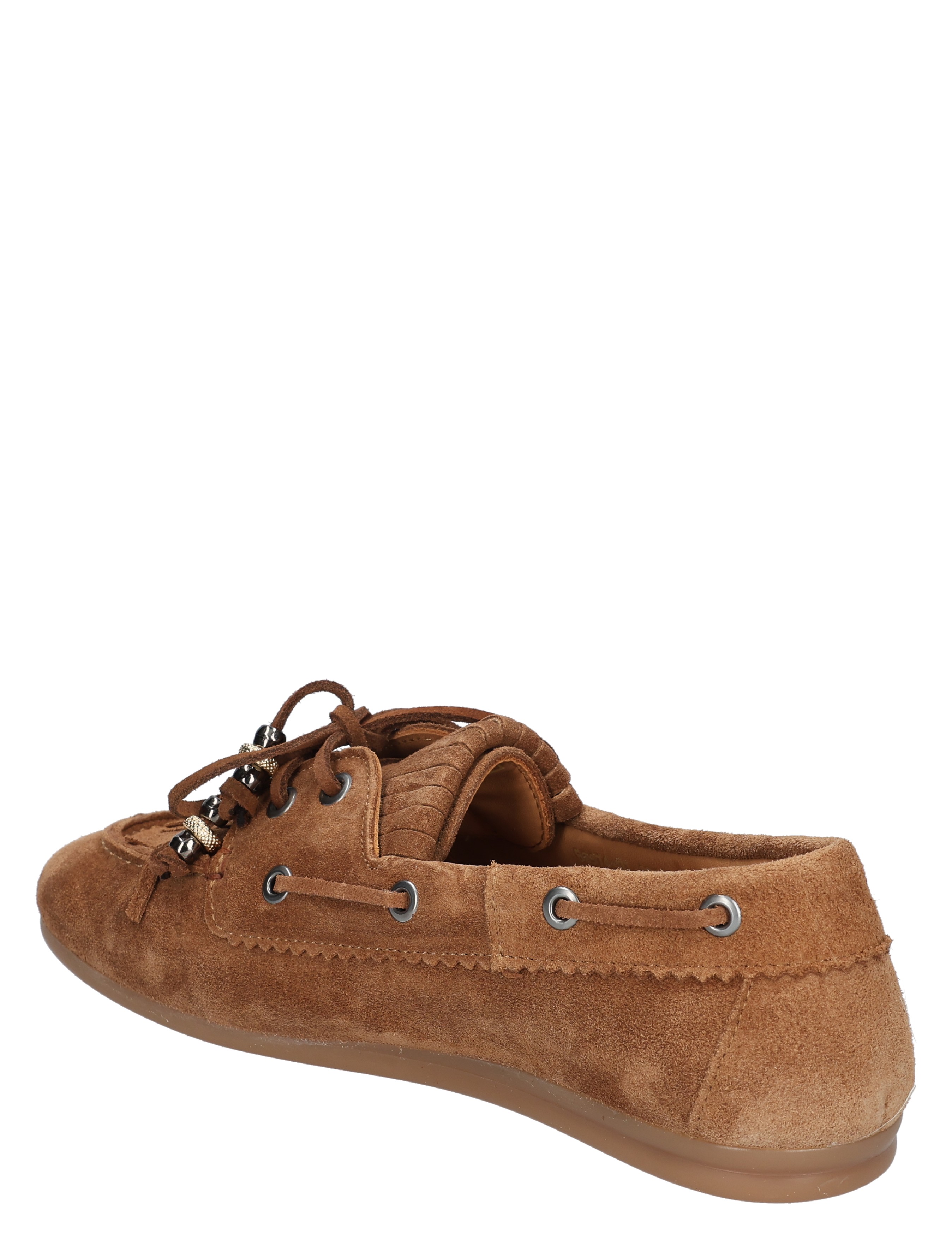 slipper, mocassin, suede, bruin, heren