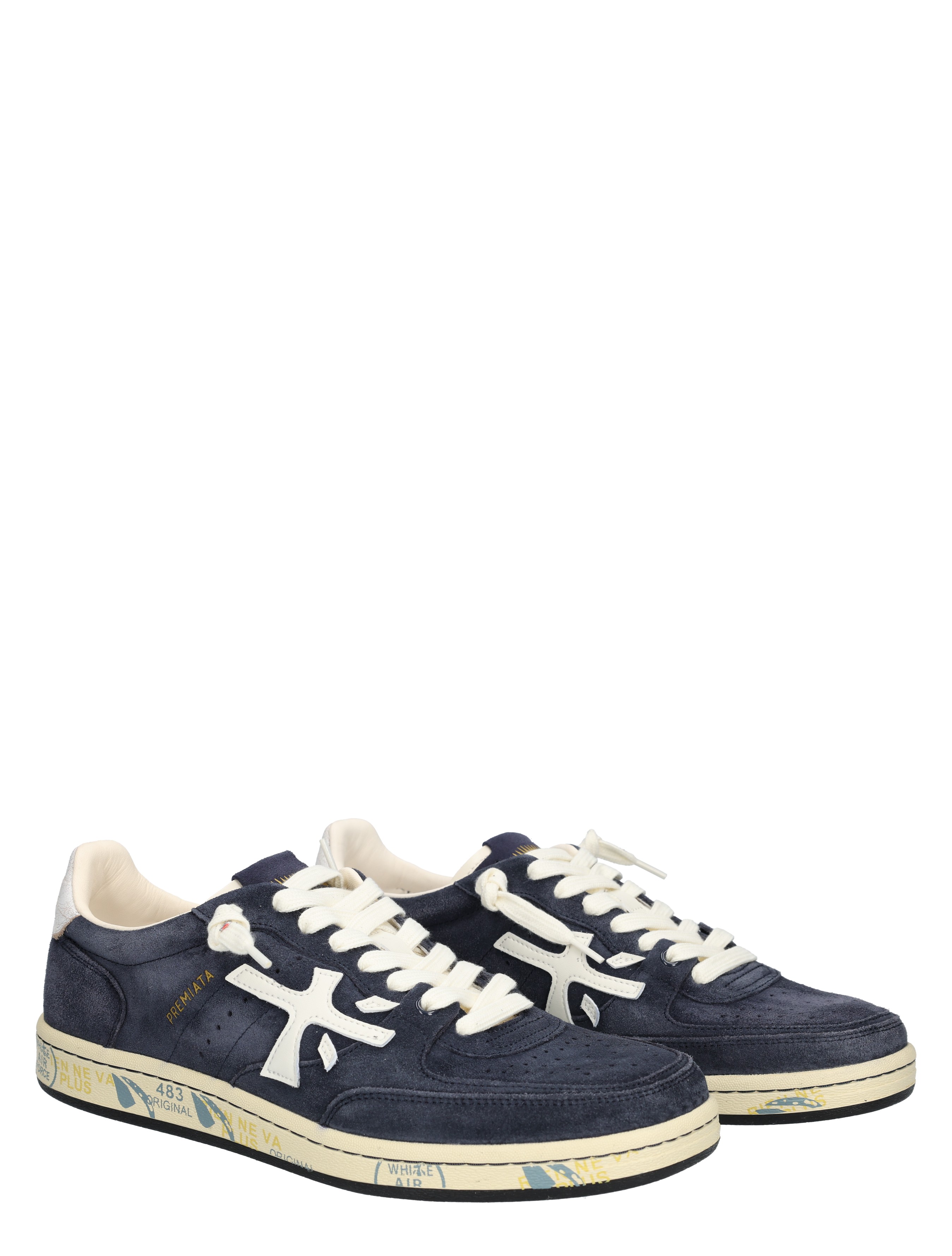 Premiata - BSKT Clay Men 7708 Navy - Heren - Lage Sneakers - Sneakers - 48274_33_5