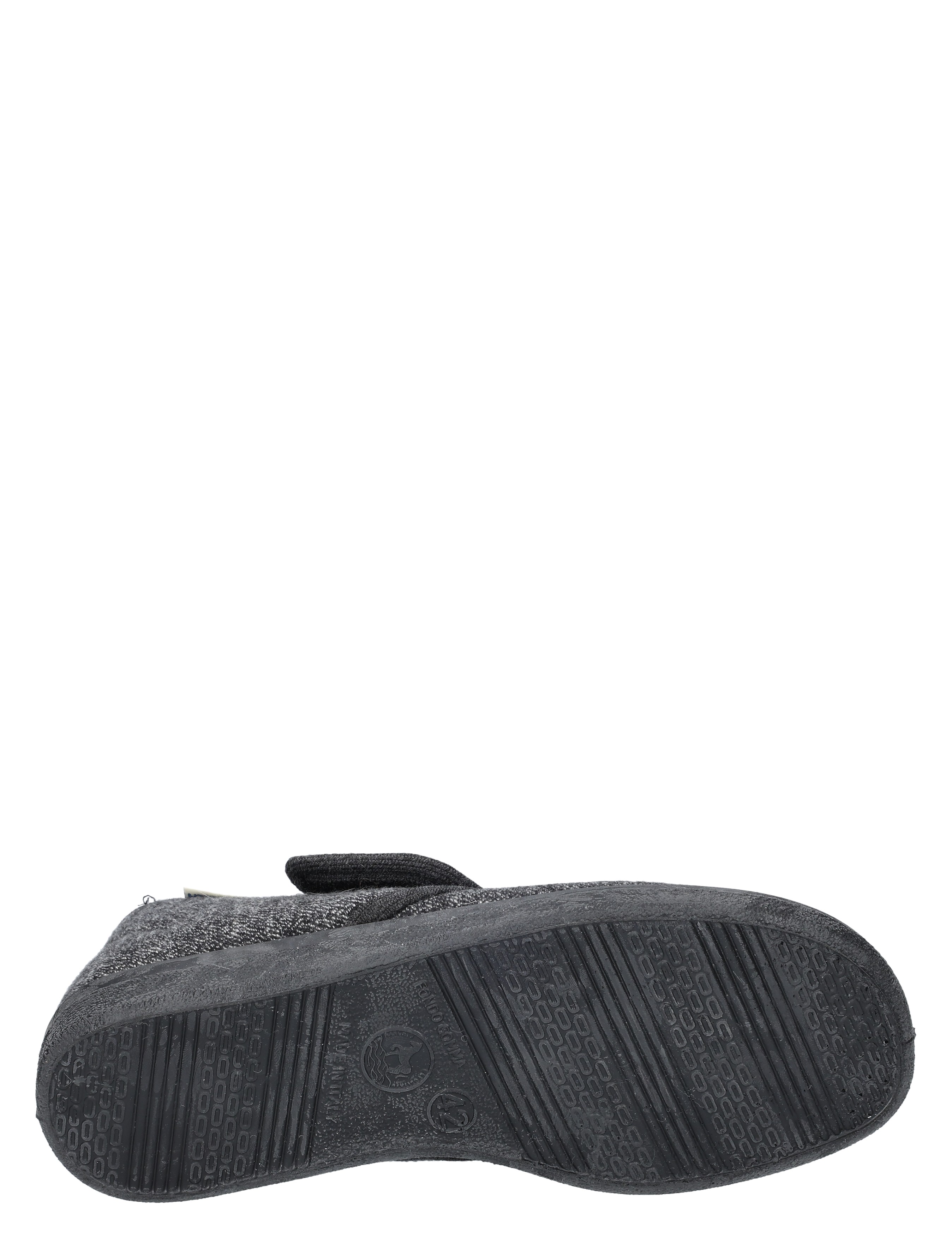 slip-on, slipper, grijze, rubberenzool, textiel