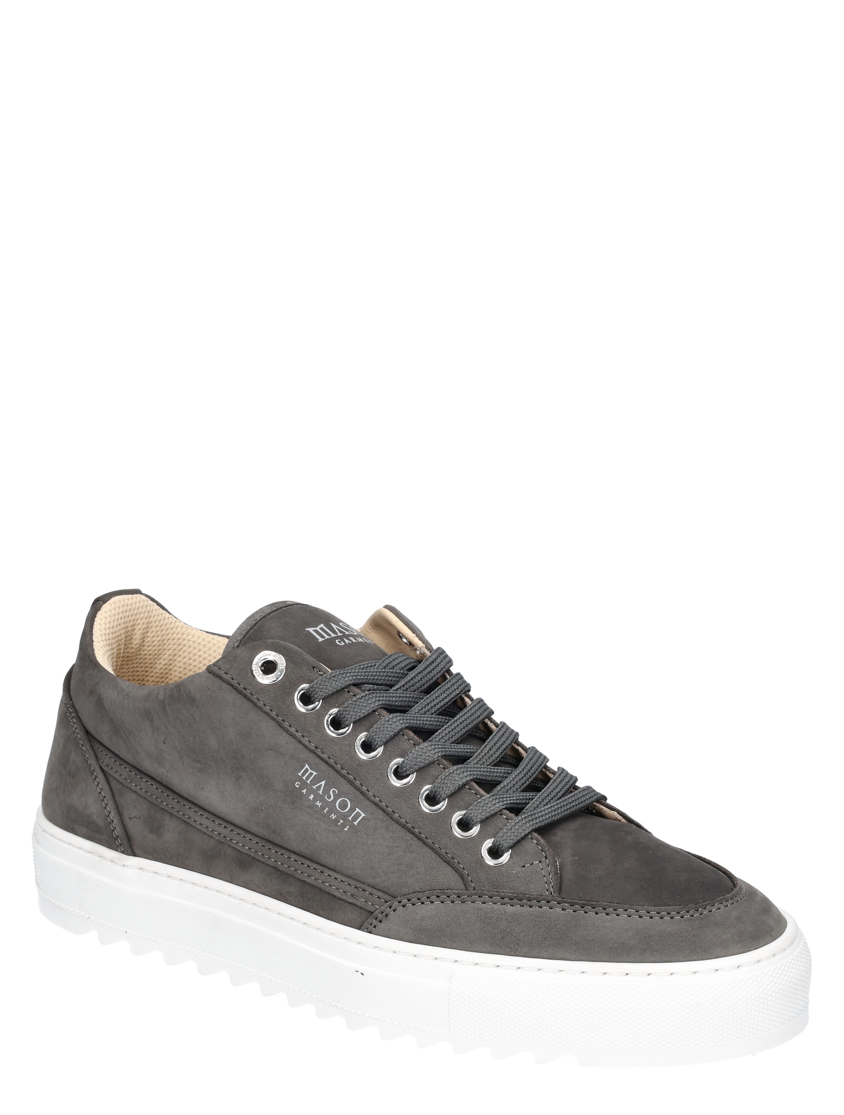 sneaker, slip-on geen, grijze sneaker, lederen sneaker, witte zool