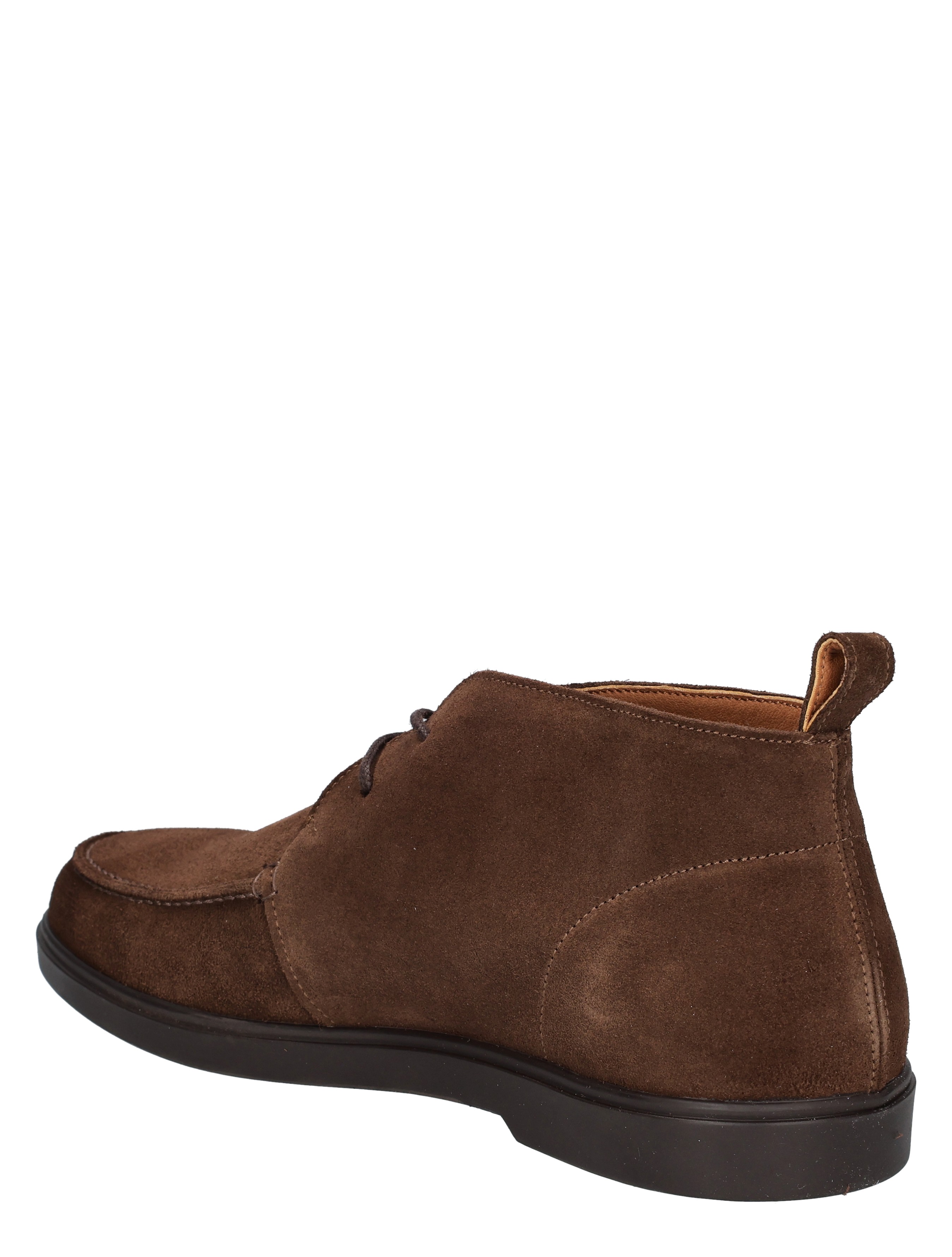 suede, bruin, enkellaars, veterschoen, heren