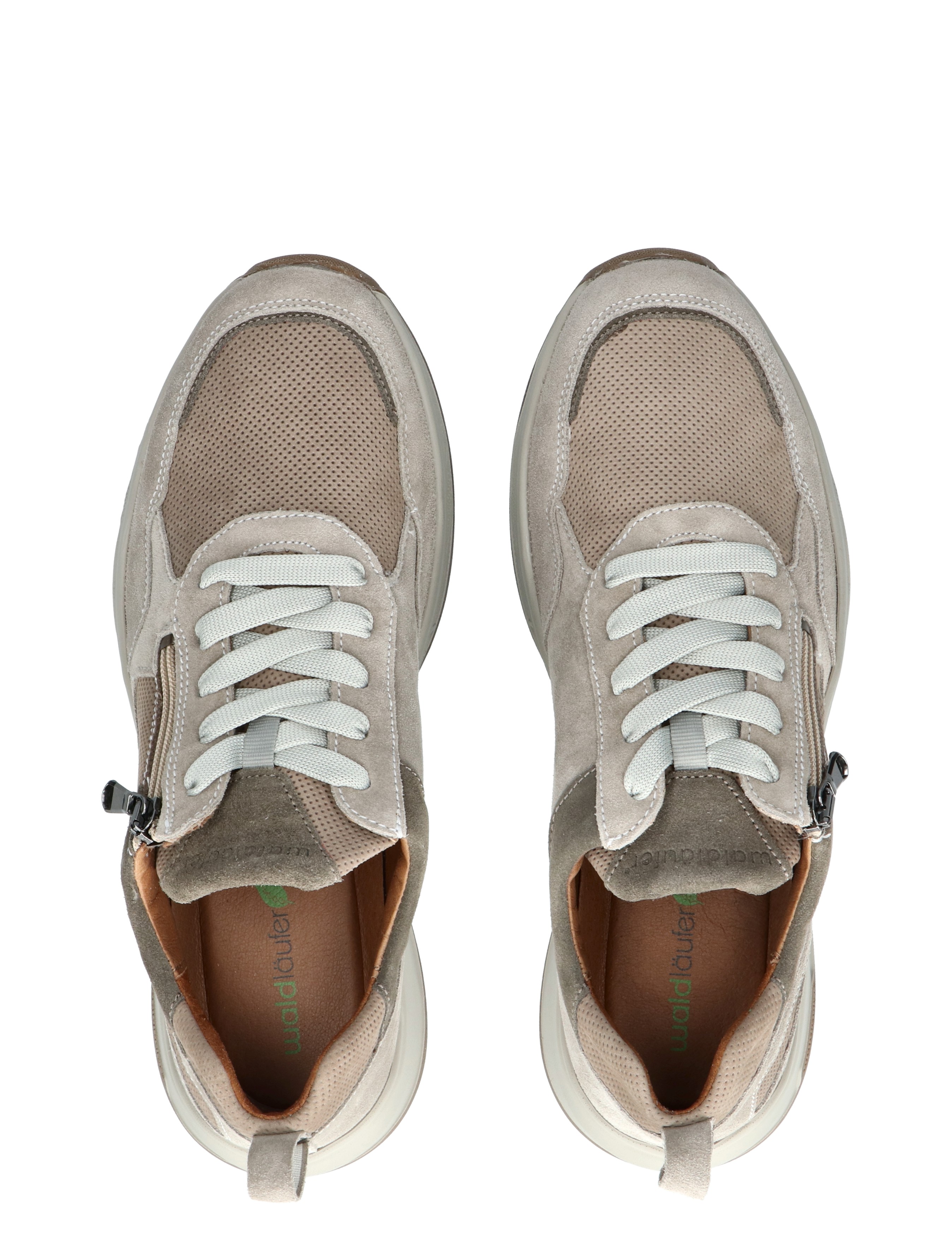 Waldlaufer - 713003 Grey Beige H-Wijdte - Sneakers - Dames - Lage Sneakers - 47507_77_7