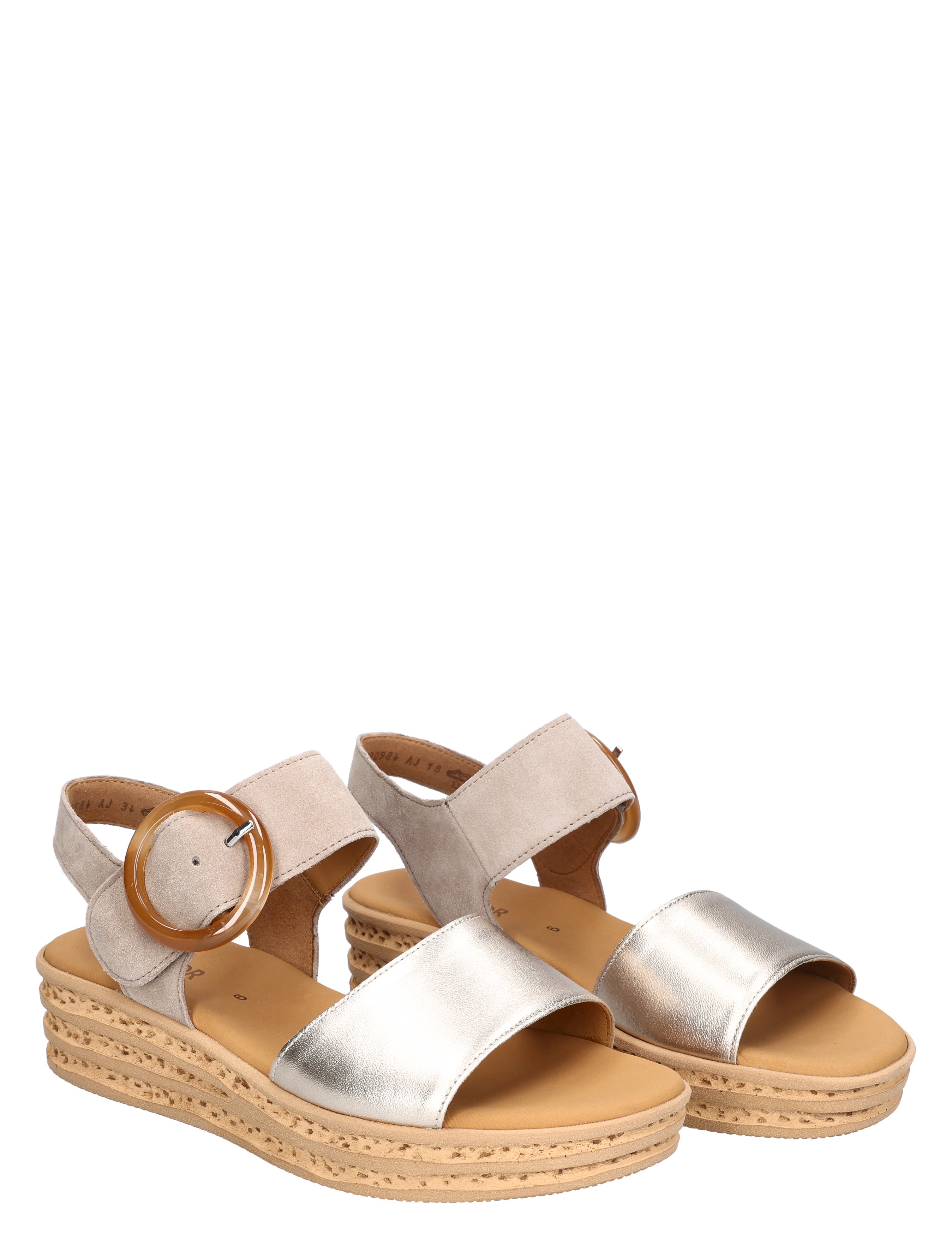 Gabor - 84.550.62 62 puder/rabbit - Dames - Sandalen - 50677_77_5
