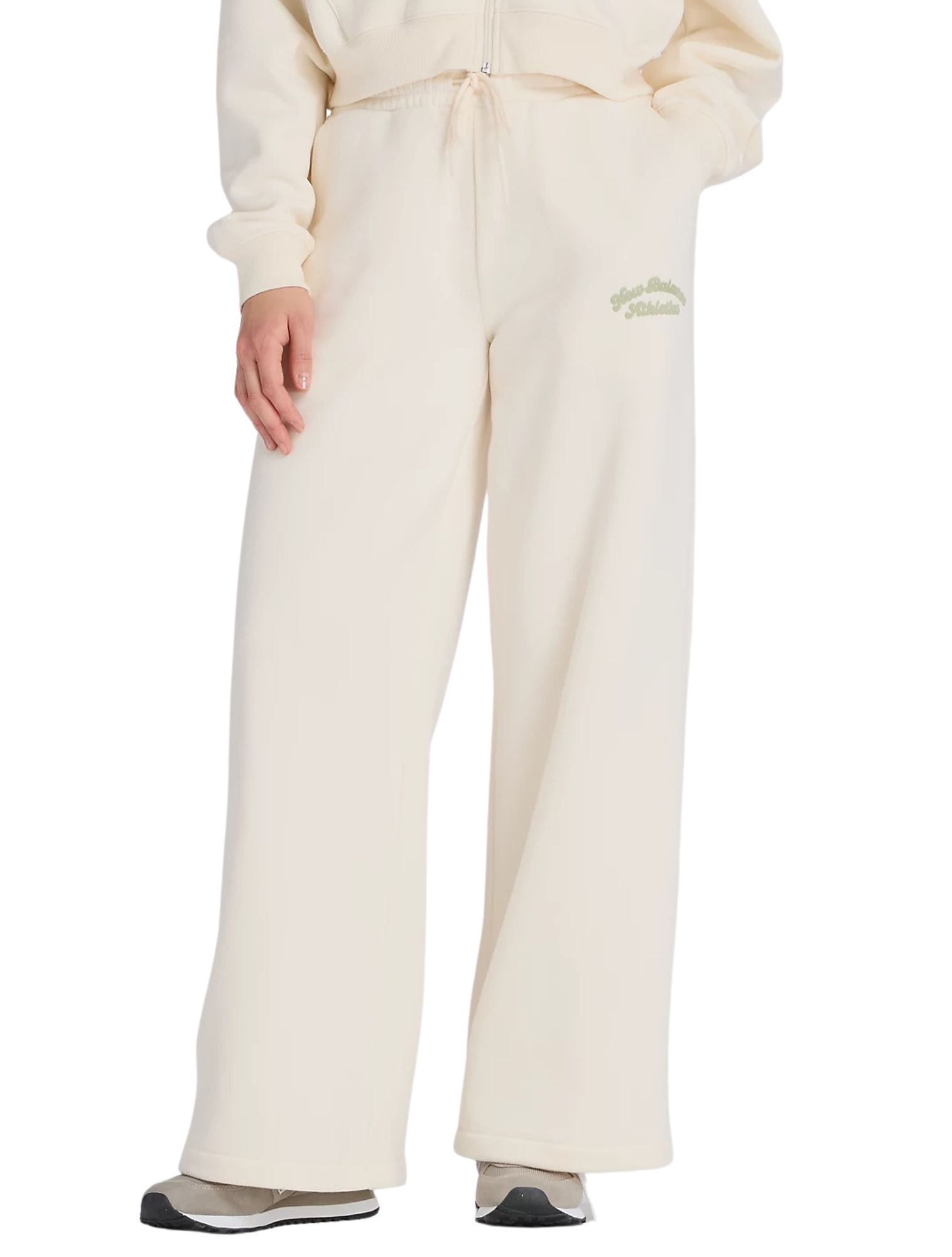 New Balance - Fleece Wide Leg Jogger WP53902 Permafrost - Dames - Broeken en Shorts - 48016_77_1