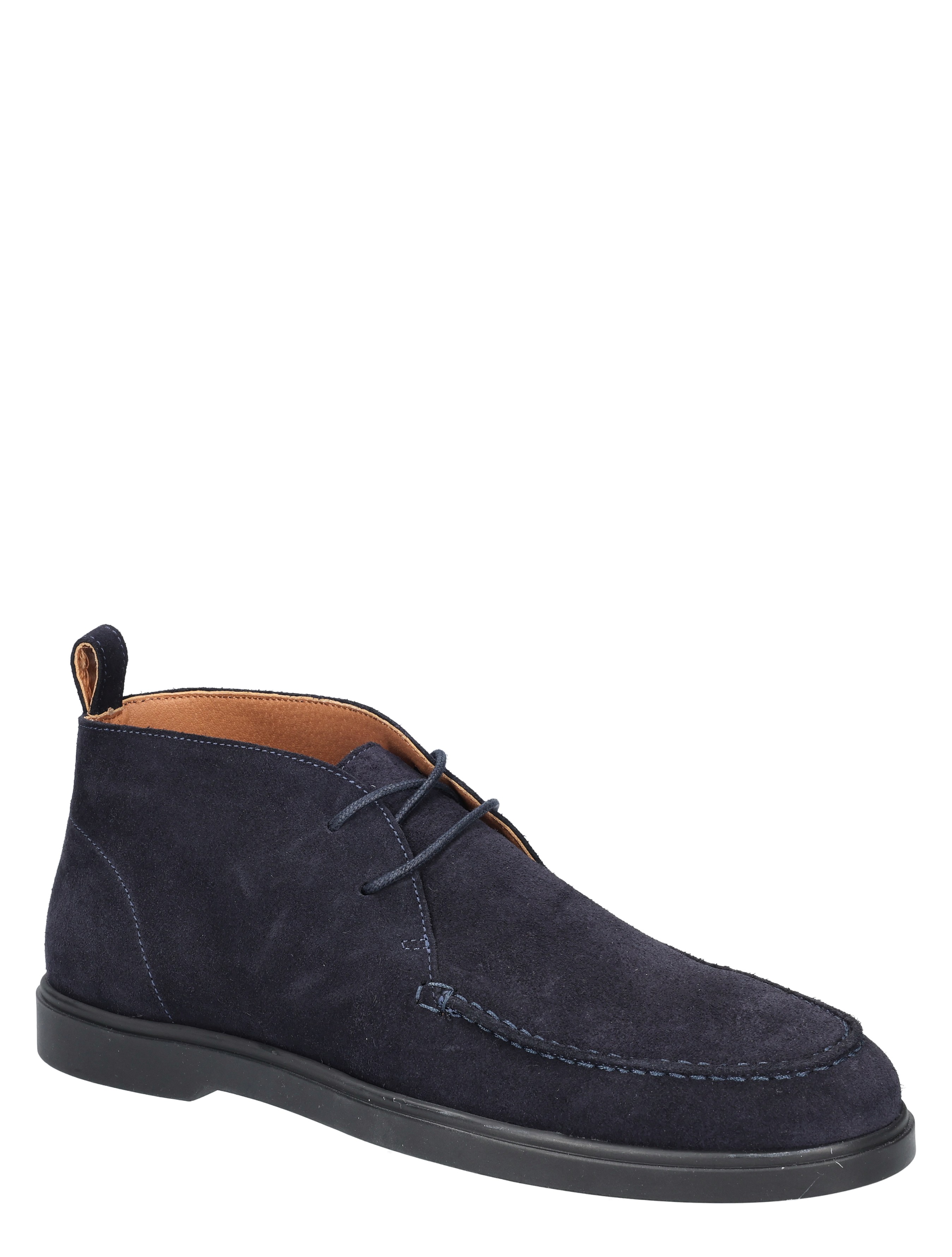 suède, laars, blauw, casual, mocassin-achtige