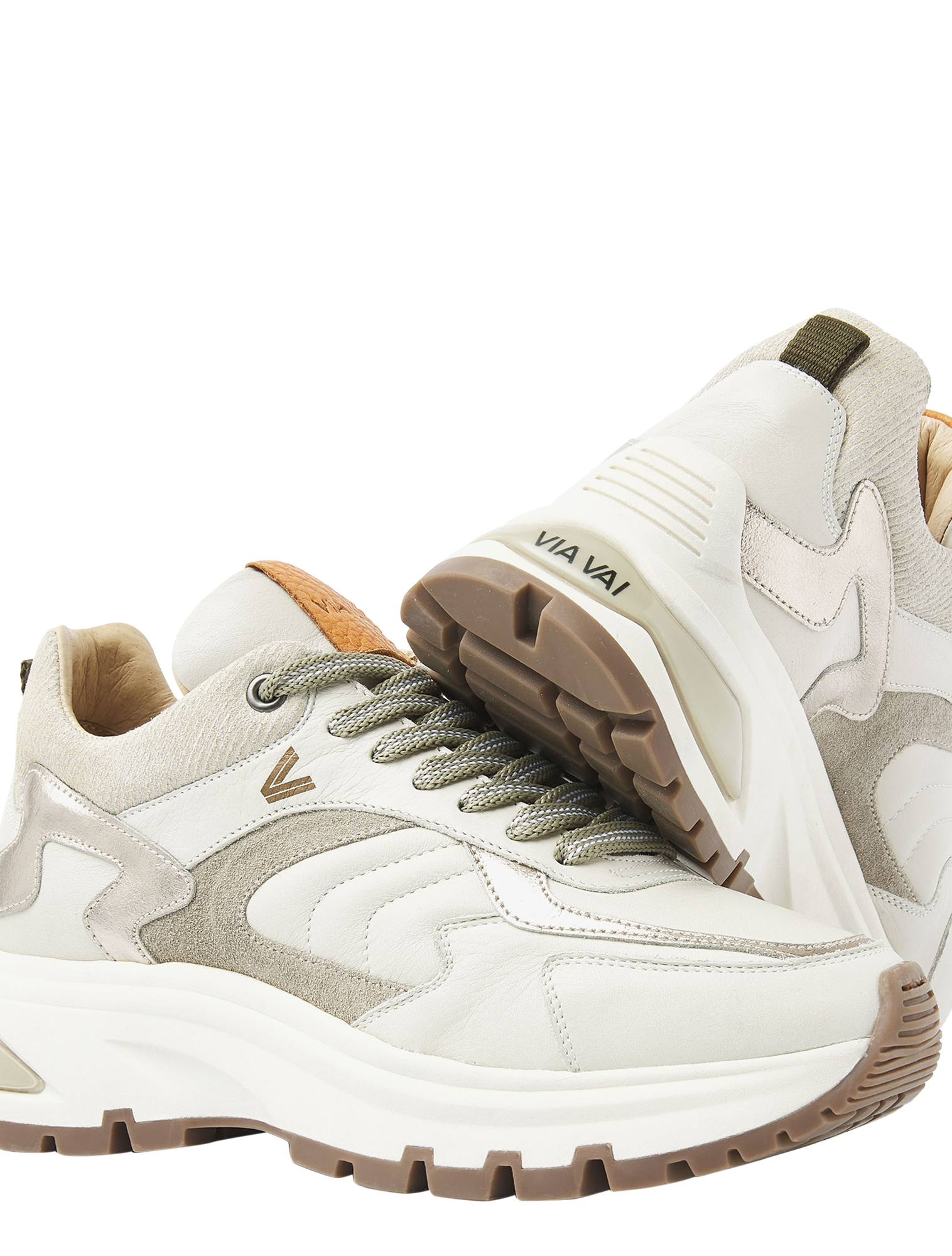 VIA VAI - Liz Leighton 62317 01-002 Beige - Sneakers - Dames - Lage Sneakers - 50069_77_5