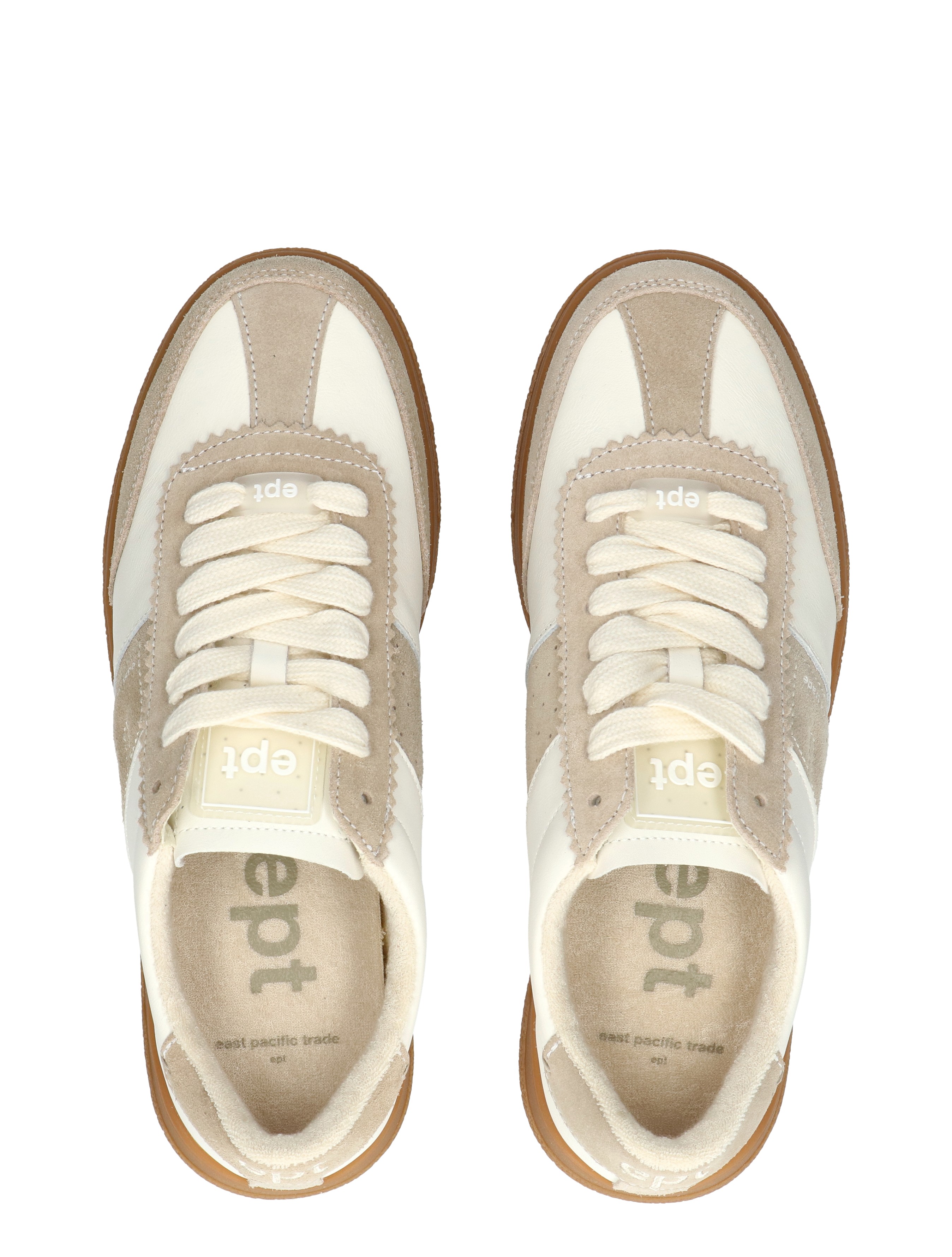 East Pacific Trade - Santos Men Beige White - Heren - Lage Sneakers - Sneakers - 50372_87_8