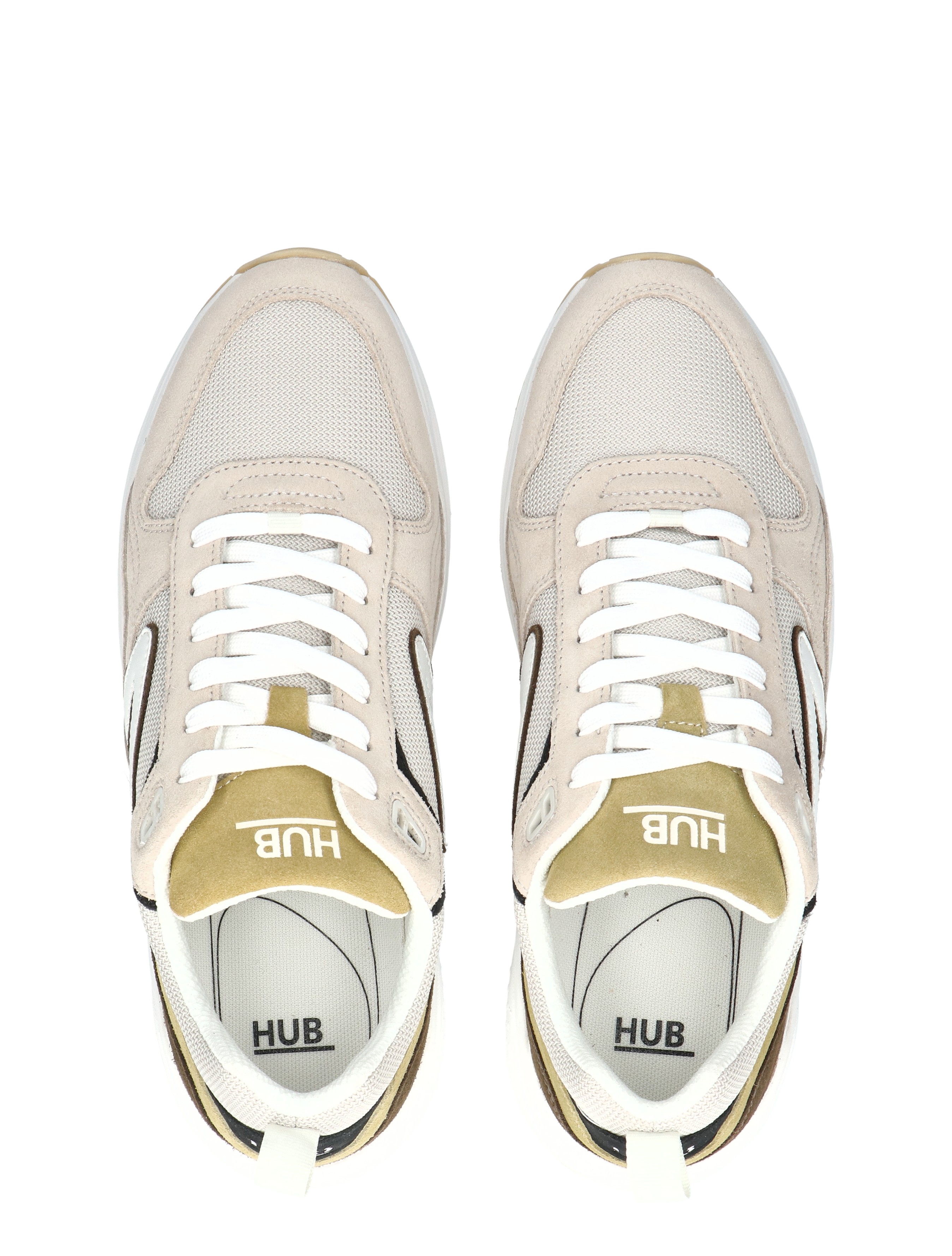 Hub Footwear - Glide M6104A43-S23 C82 Bone White Da - Heren - Lage Sneakers - Sneakers - 49985_77_7