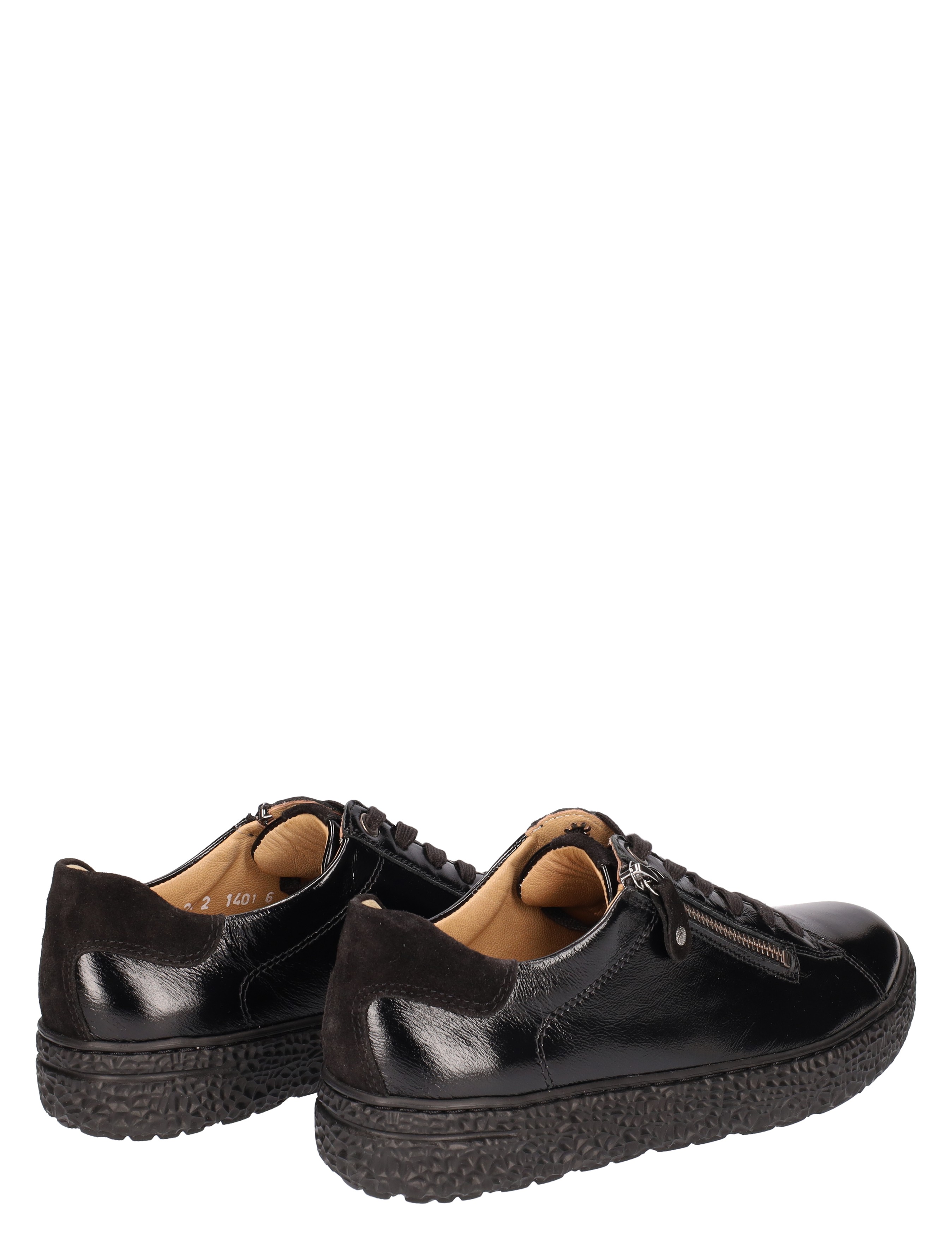 Phil Shoe Black Leather H-Wijdte