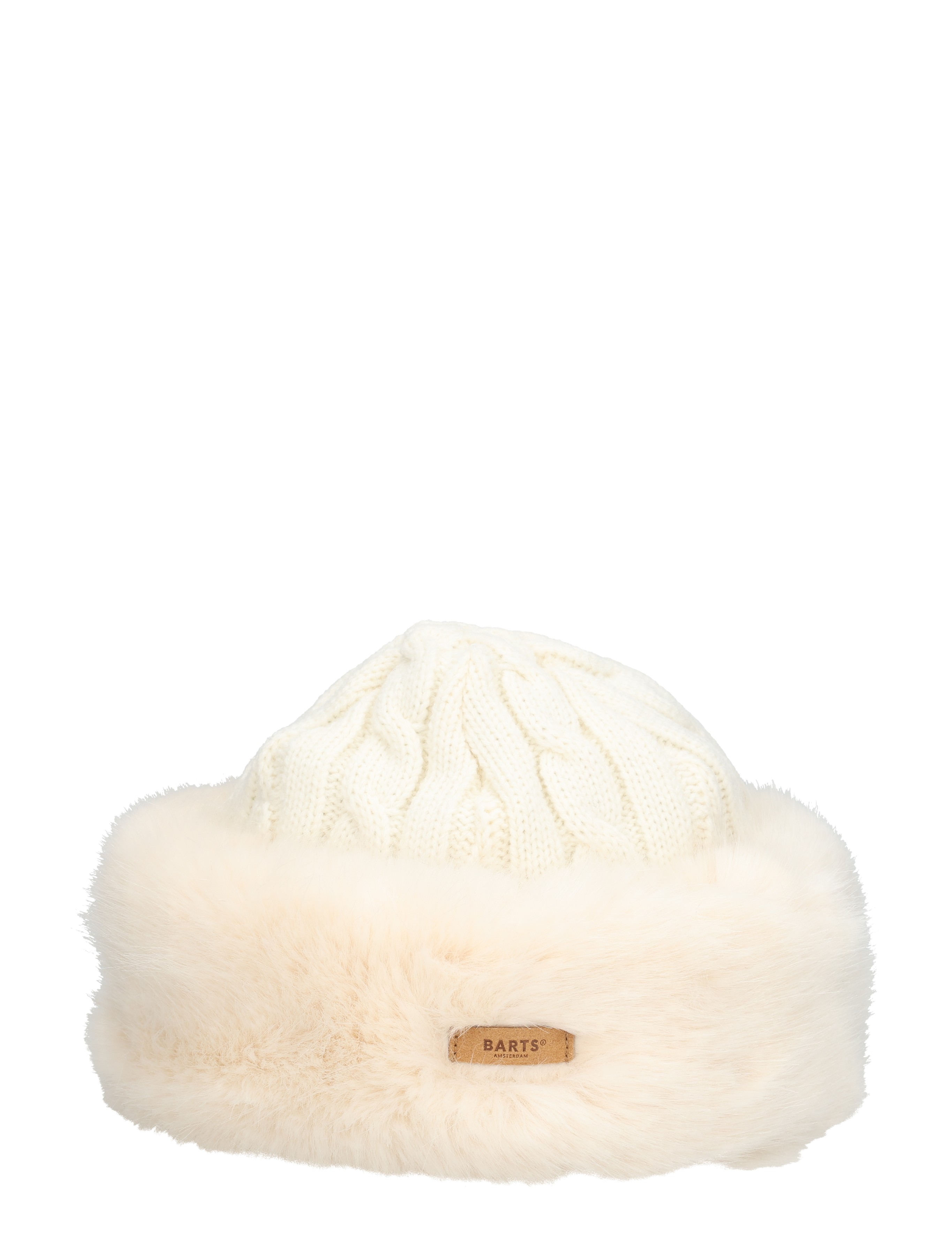 Barts - Fur Cable Bandhat 1630 10 White - Mutsen - Dames - 49355_88_1