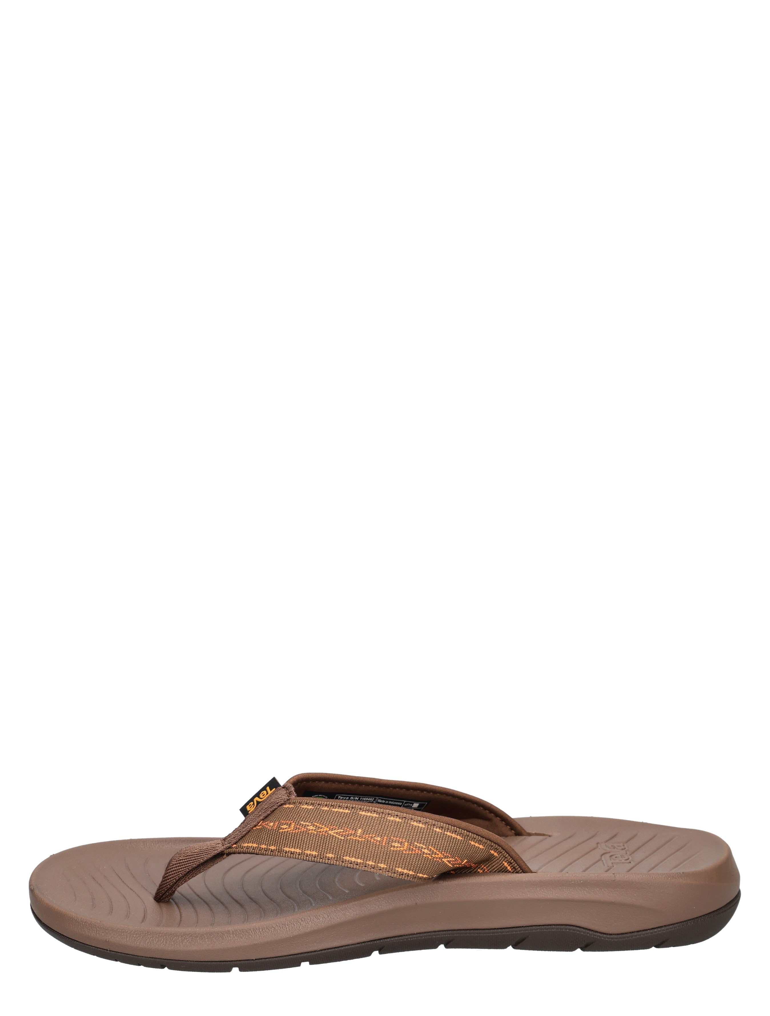 slipper, flip flops, thong sandal, brown, foam sole
