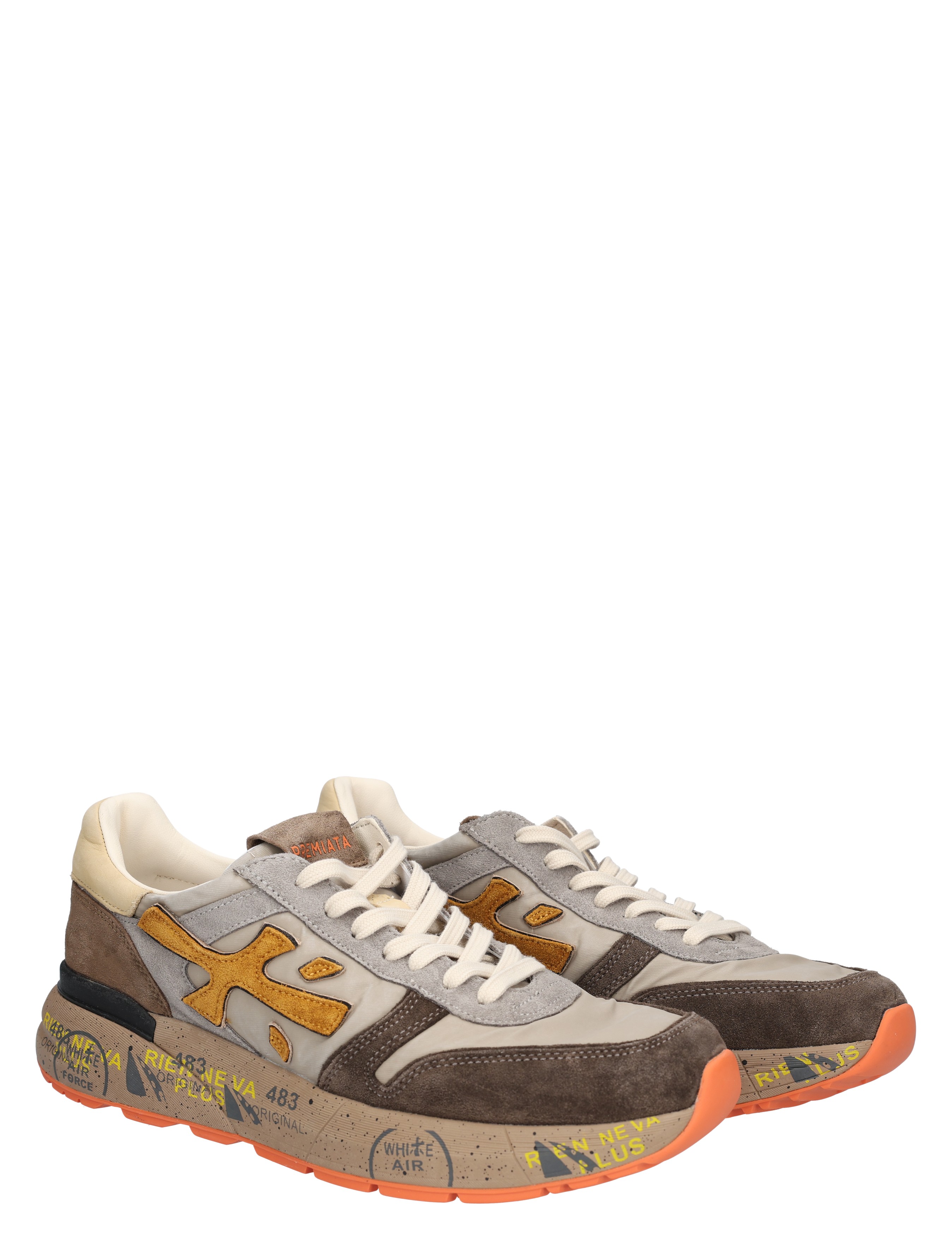 Premiata - Mick Men 7866 Beige - Heren - Lage Sneakers - Sneakers - 48275_77_5