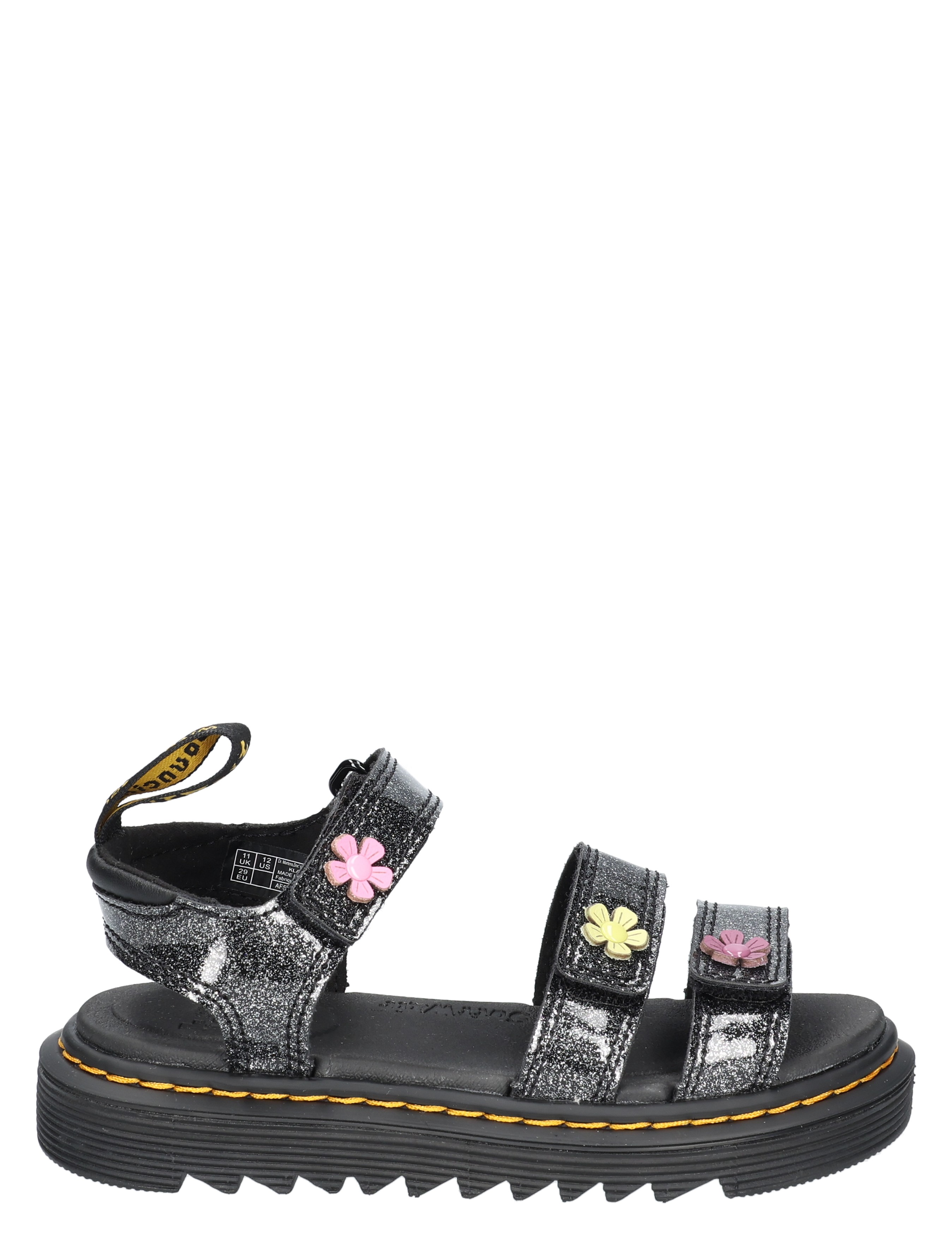 Dr. Martens - Klaire 31637038-31639038 Black Glitte - Meisjes - Sandalen - 49829_10_1
