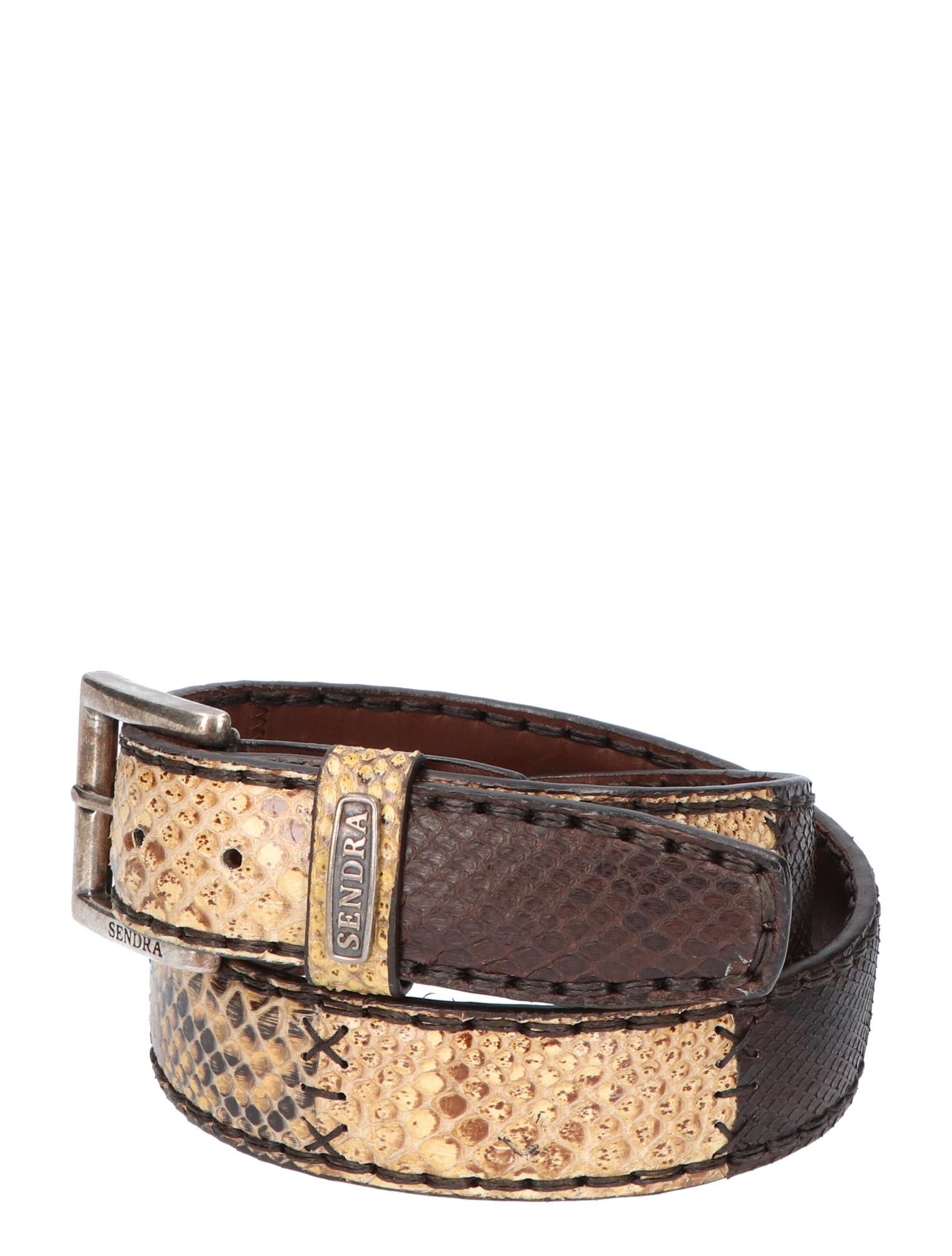 Sendra - 1075 Python Patchwork Marrone - Dames - Heren - Riemen - Riemen - 30685_22_3