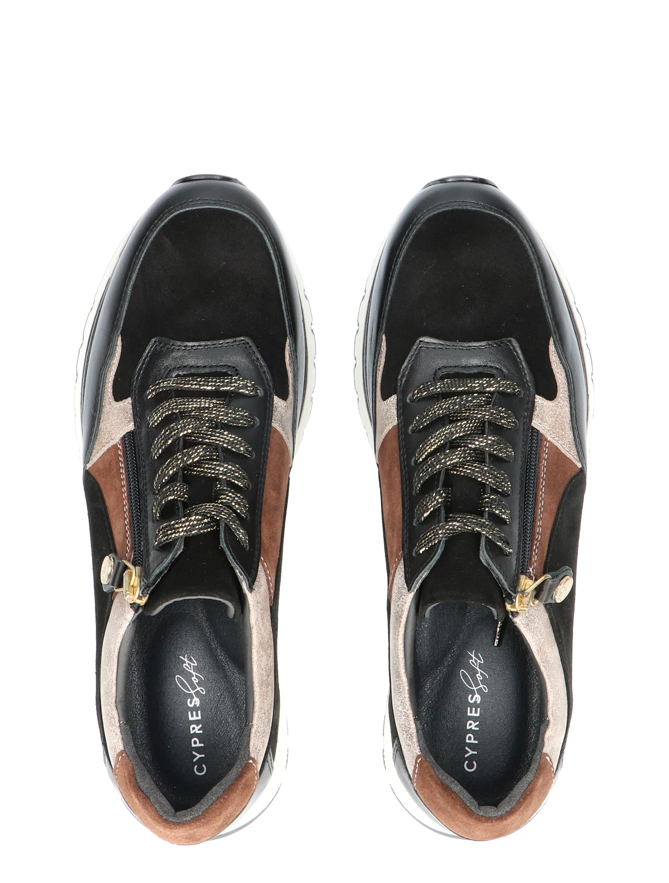 Cypres Soft - Vronie Black Combi - Dames - Veterschoenen - Casual Veterschoenen - 46247_15_7