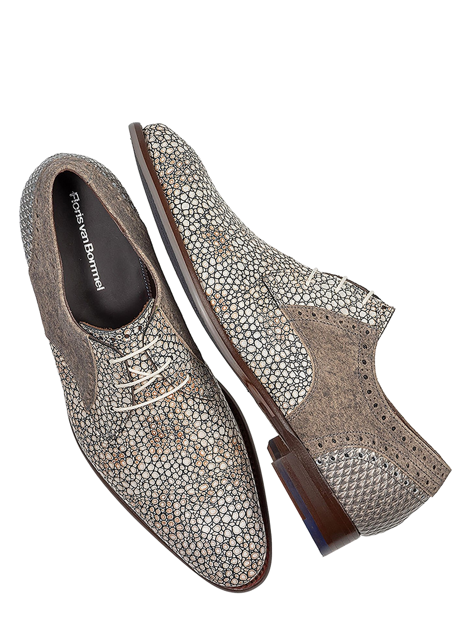 Floris van Bommel - De Stapper SFM-30361 23-02 Cognac G+ Wijdte - Heren - Veterschoenen - Nette Veterschoenen - 50134_02_3