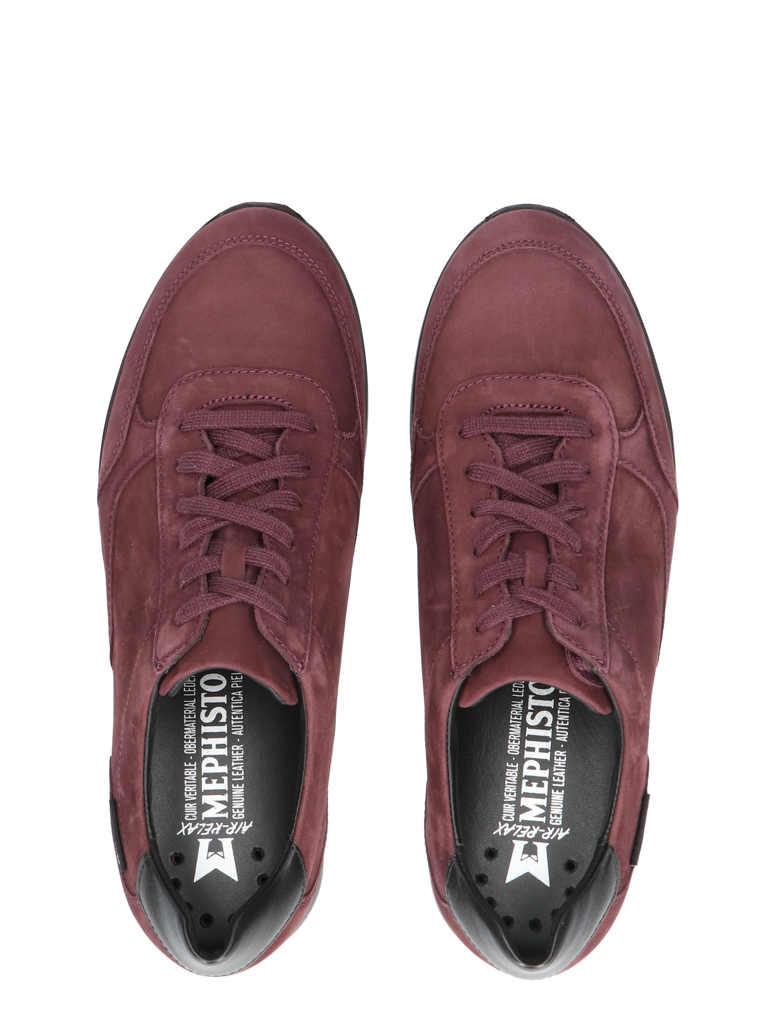 Mephisto - Mendy Bucksoft Bordeaux G-Wijdte - Dames - Veterschoenen - Casual Veterschoenen - 49125_42_7