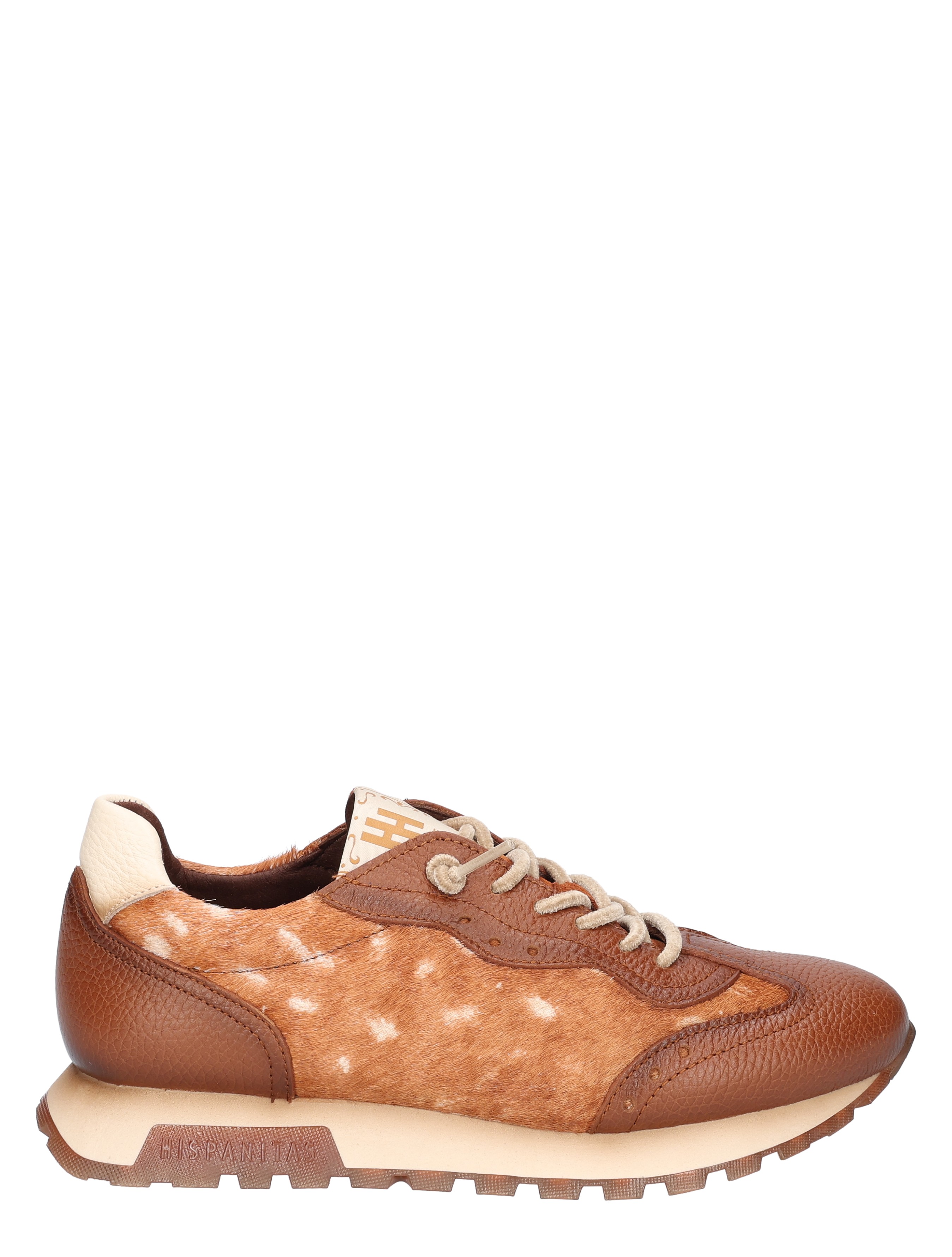 Hispanitas - Oregon HI265106 Bolero Brown Bambi Ponyhair - Dames - Veterschoenen - Casual Veterschoenen - 52063_22_1