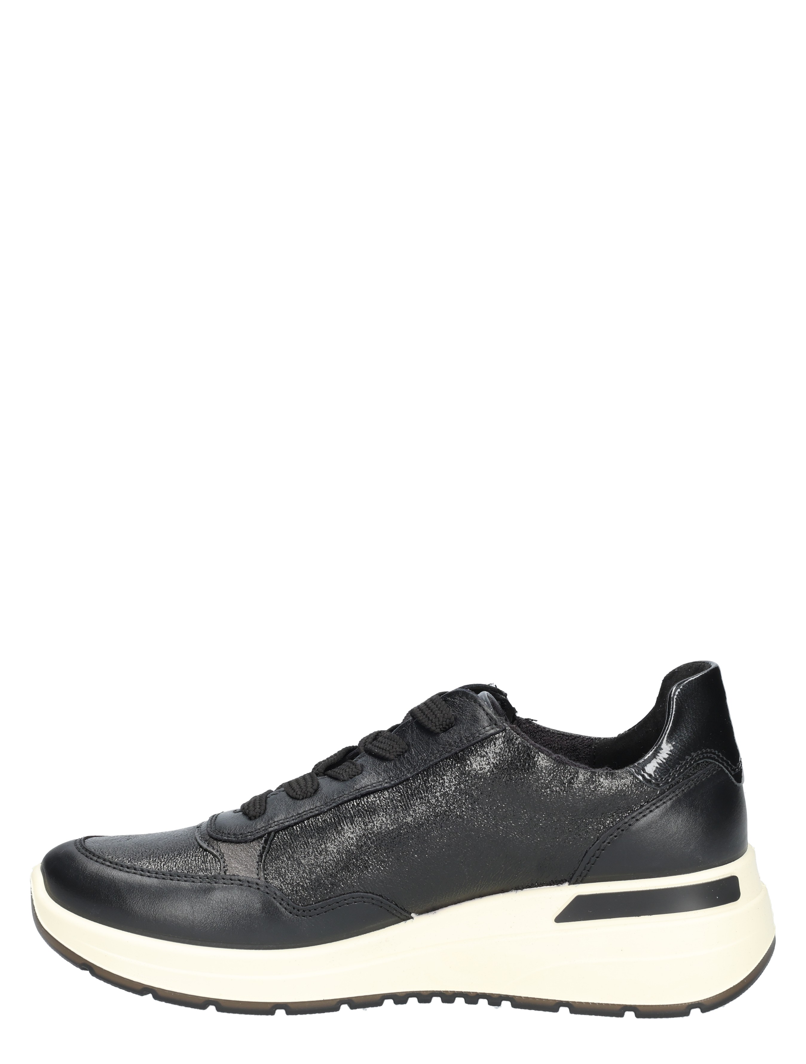 Ara - Garda 12-57702-21 Black Steel H-Wijdte - Dames - Veterschoenen - Casual Veterschoenen - 48836_11_2