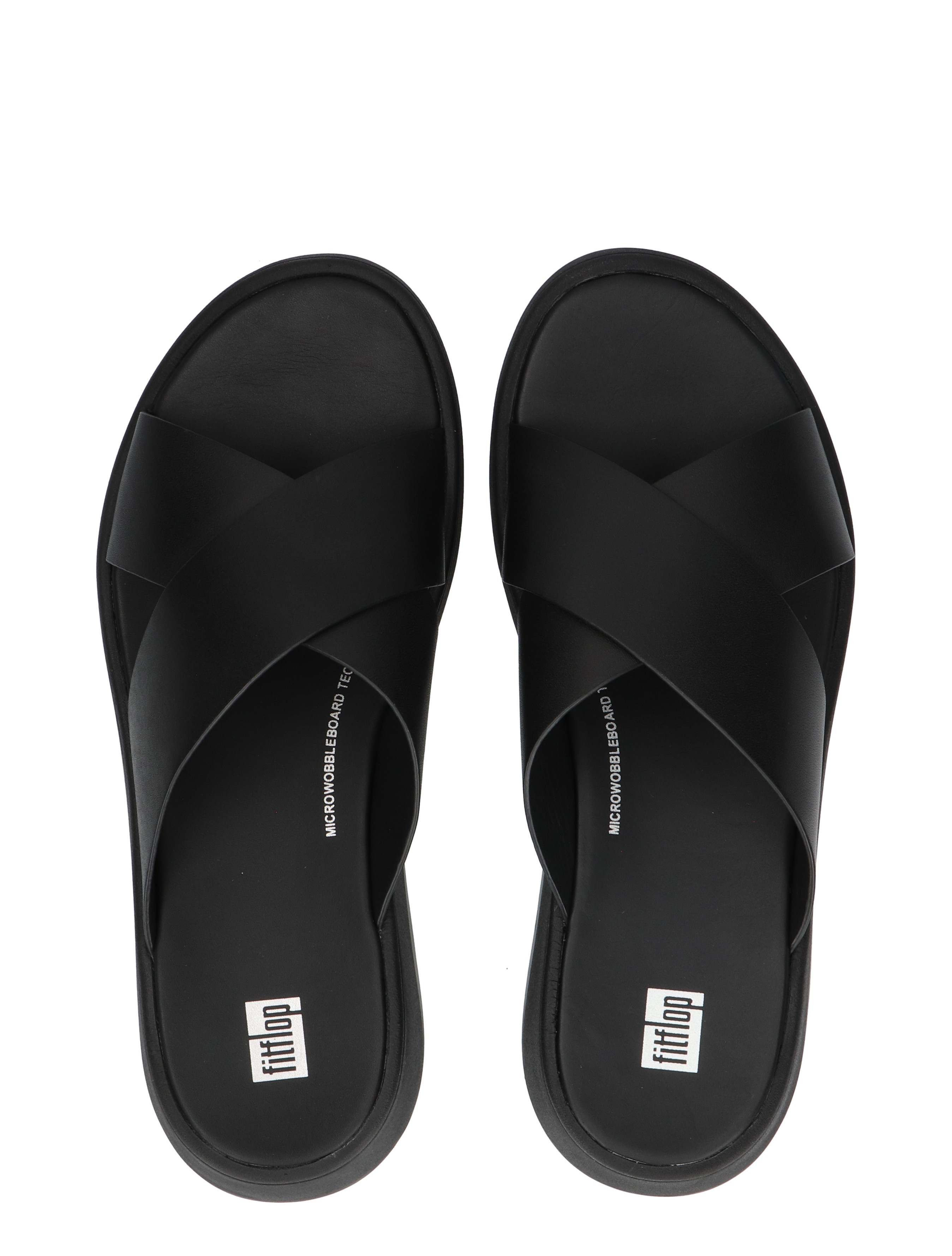 slipons, zwart, crisscross, sandalen, microweld?