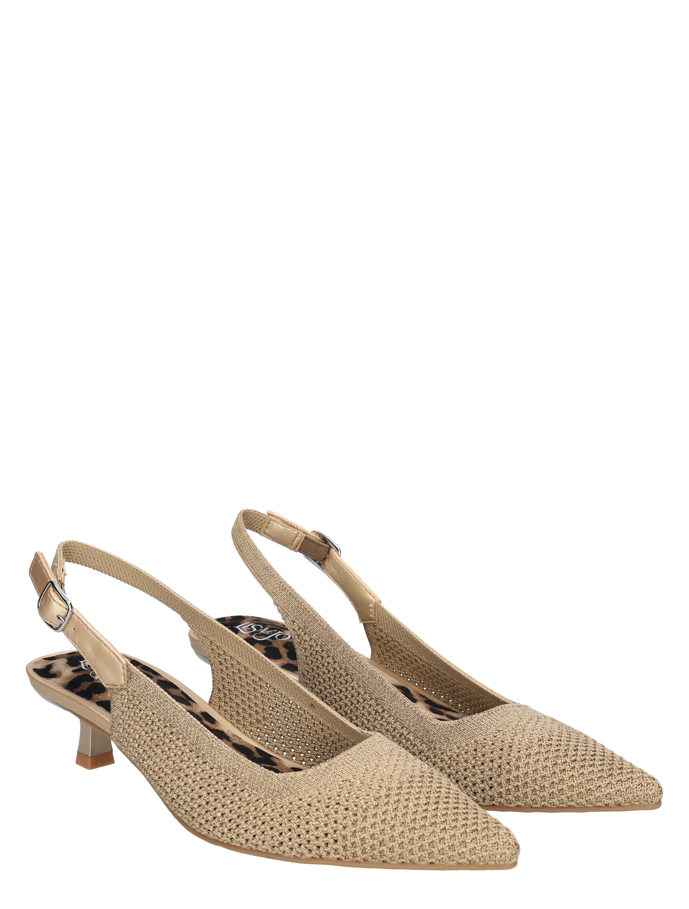 Lisa & Jo - Zuza Gold Silver Knitt - Dames - Pumps - 50871_53_5