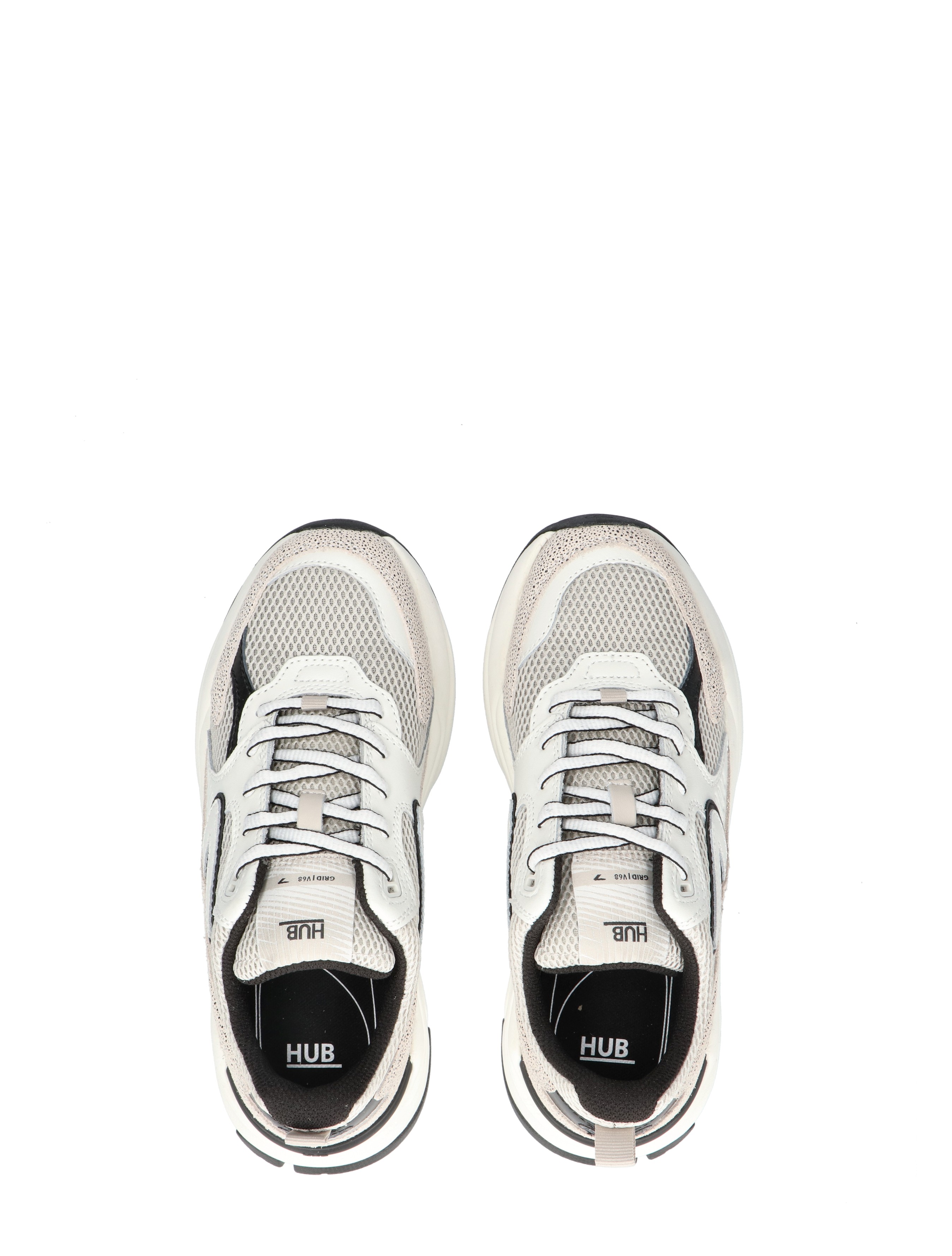 Hub Footwear - Grid Women Light Bone - Sneakers - Dames - Lage Sneakers - 48468_77_7