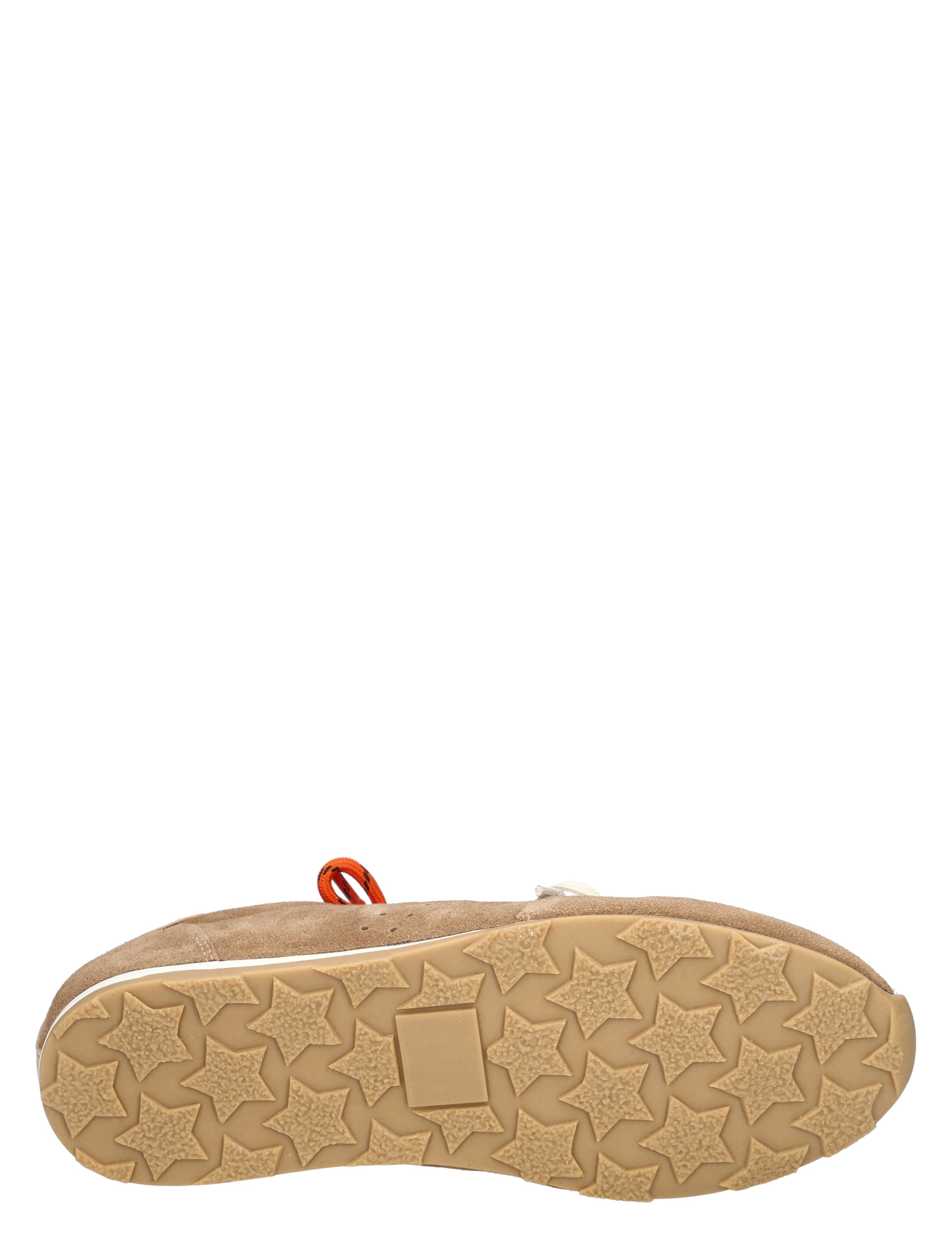 ankle boot, suede, lichte bruin, ster patroon, rubberen zool