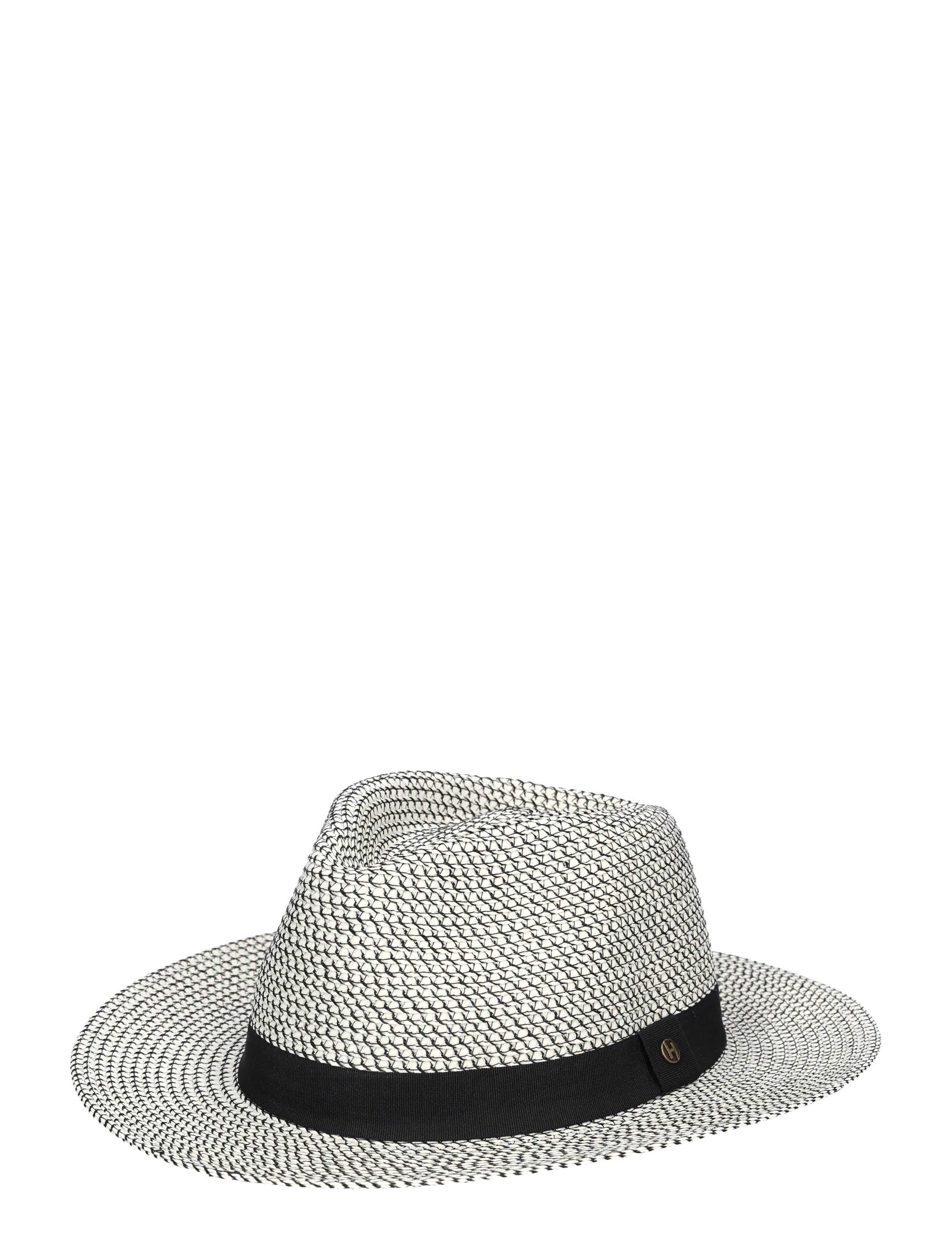 strohoed, hoed, federwerk, stofpatroon, band