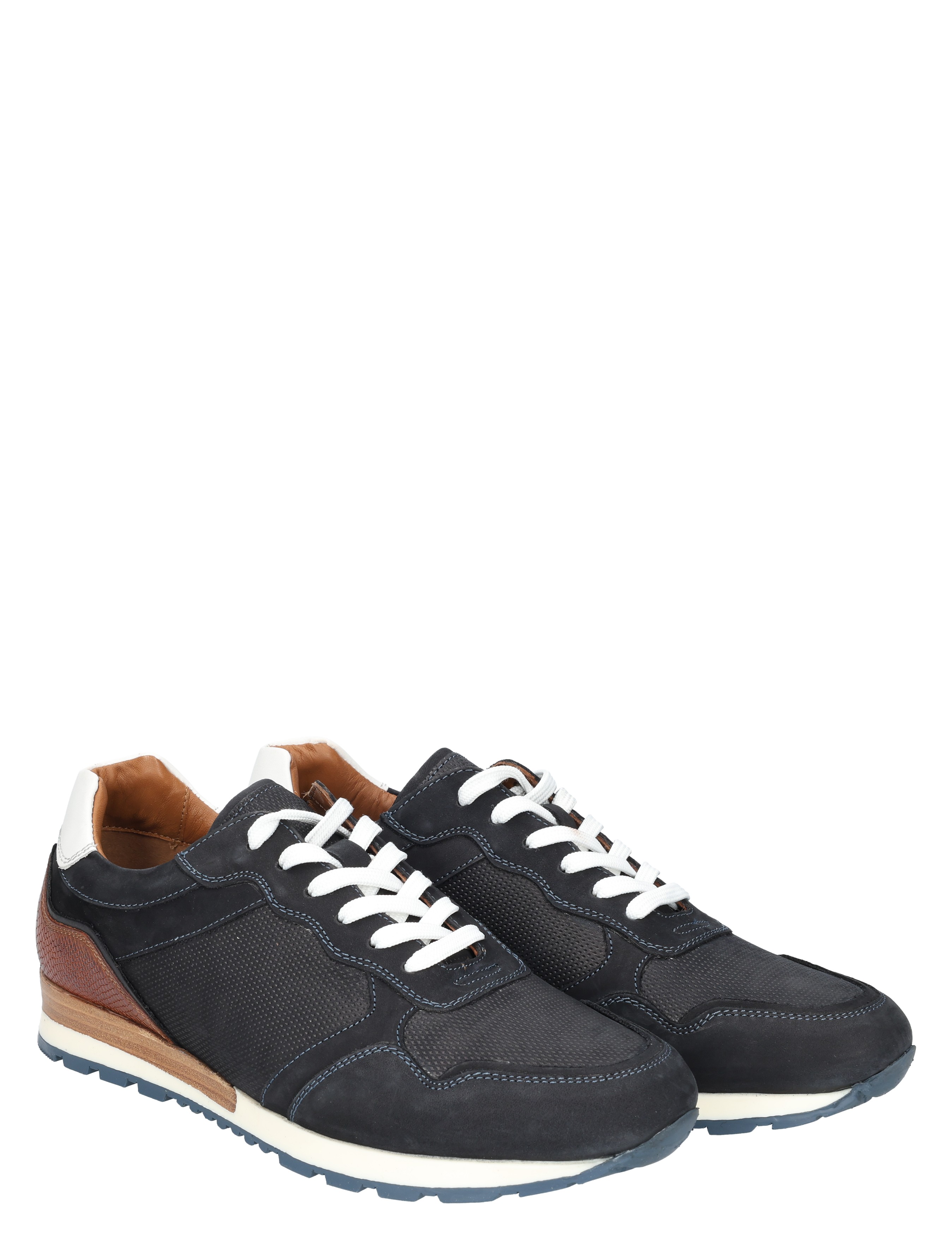 Daniel Kenneth - Odar Navy Tan White Nubuck - Heren - Veterschoenen - Casual Veterschoenen - 50996_33_5