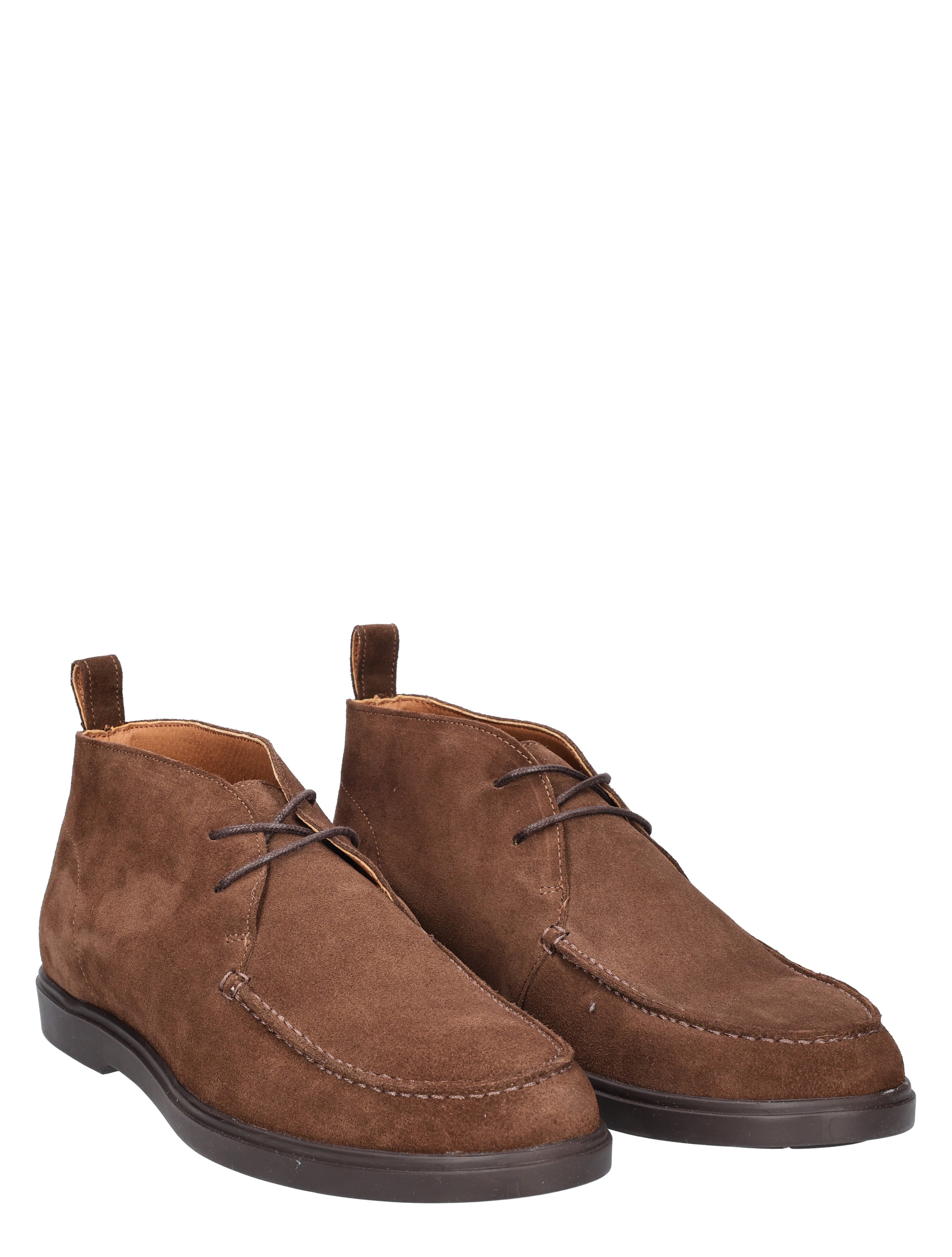 suede, bruin, laarzen, veters, enkellaars