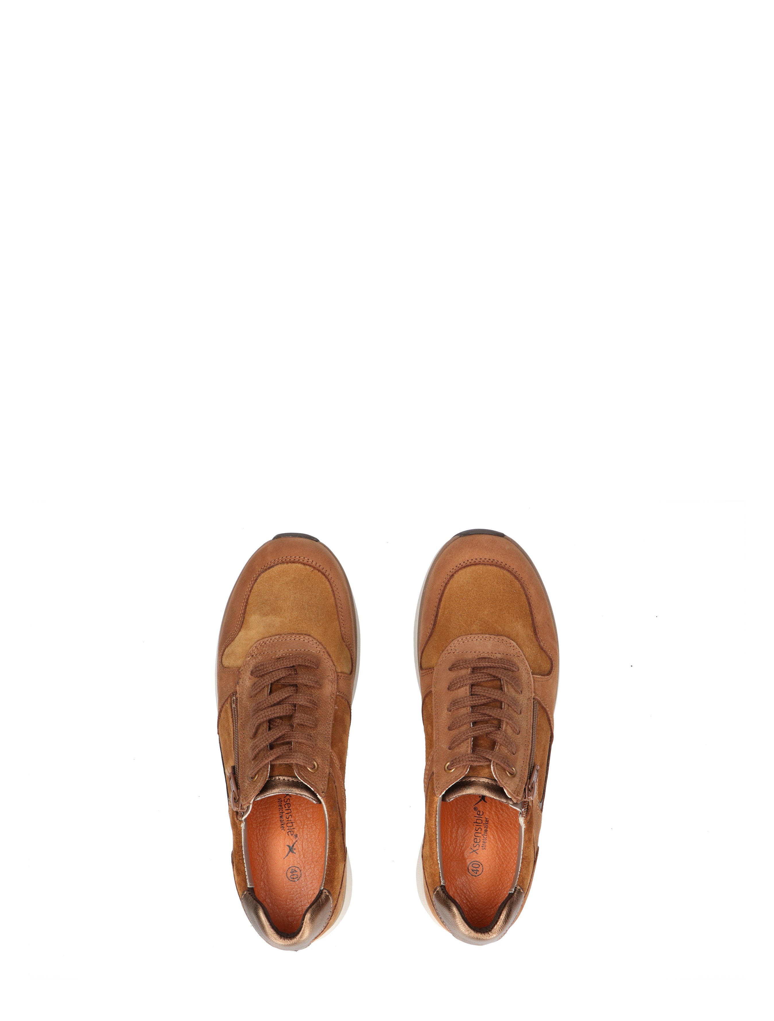 Xsensible - 30150.2 330 Cognac G-Wijdte - Dames - Veterschoenen - Casual Veterschoenen - 48569_02_7