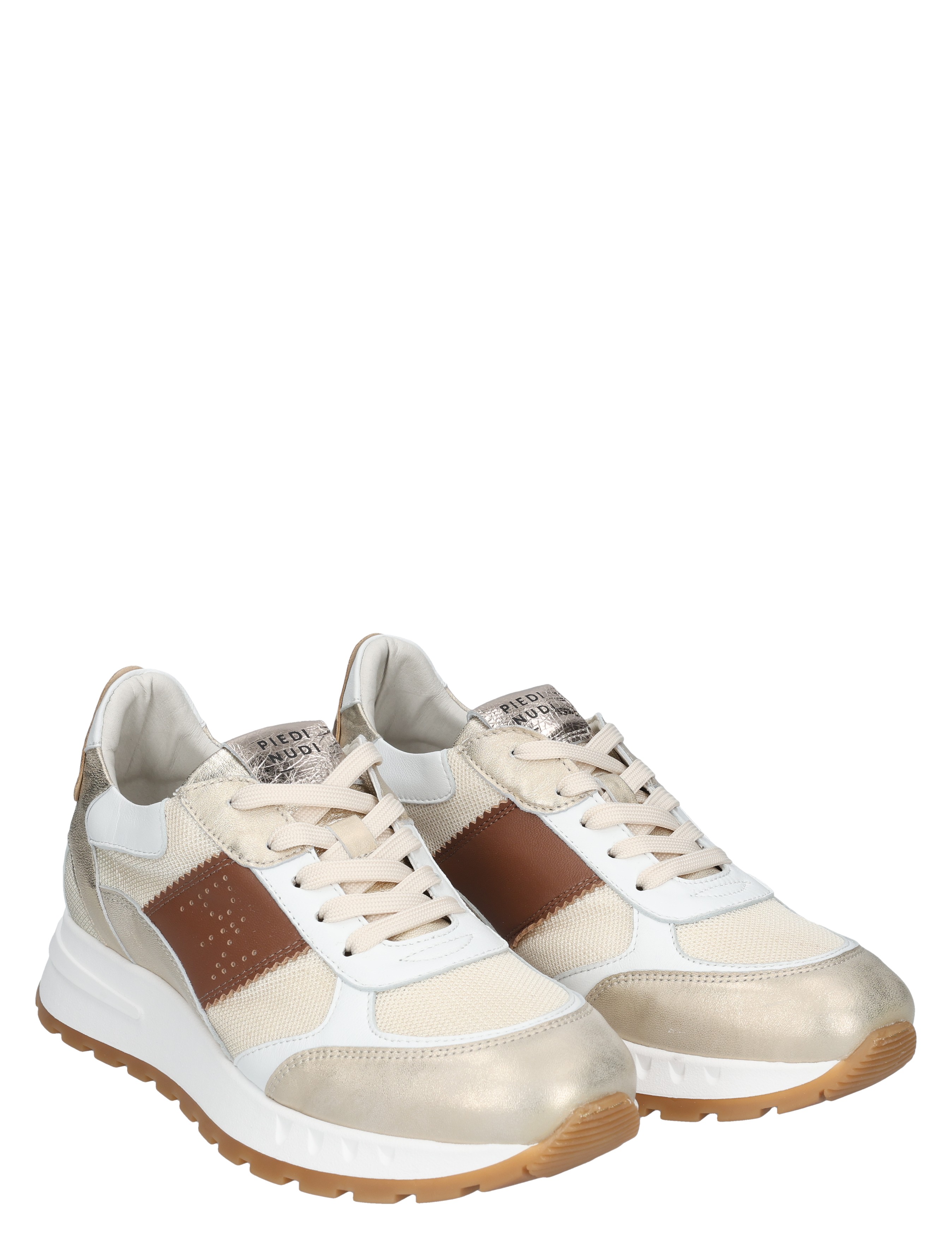 Piedi Nudi - Helen 03.01 Gold Leopard - Dames - Veterschoenen - Casual Veterschoenen - 50524_53_5