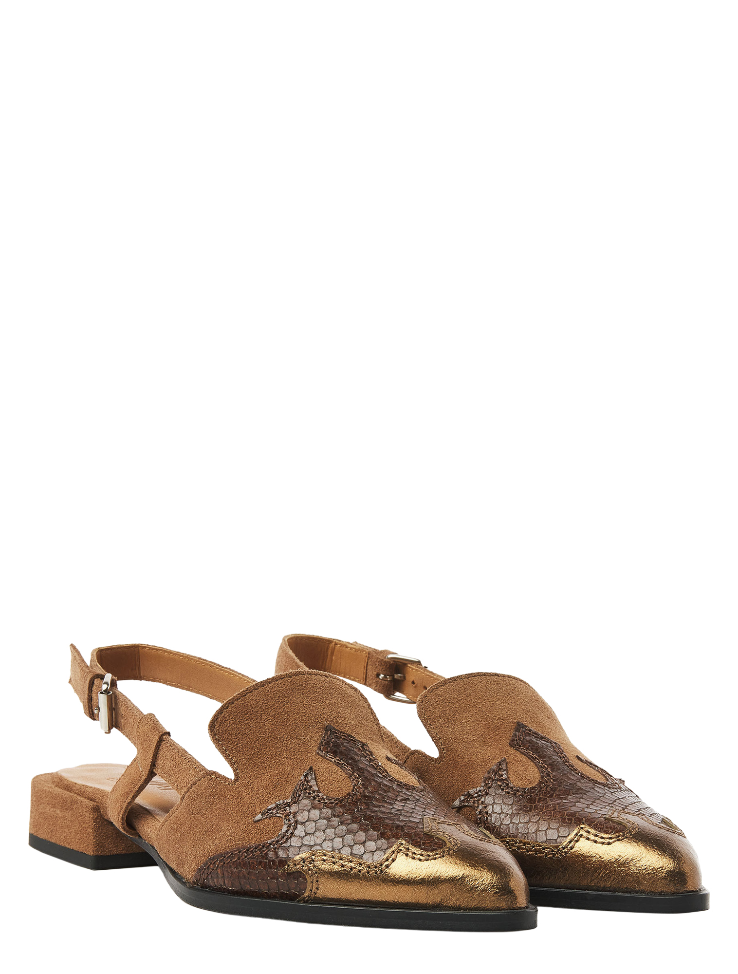 VIA VAI - 62233 Jazz Vaienna 04-801 Soft Metallic Bronzo - Dames - Slingbacks - 51340_22_2