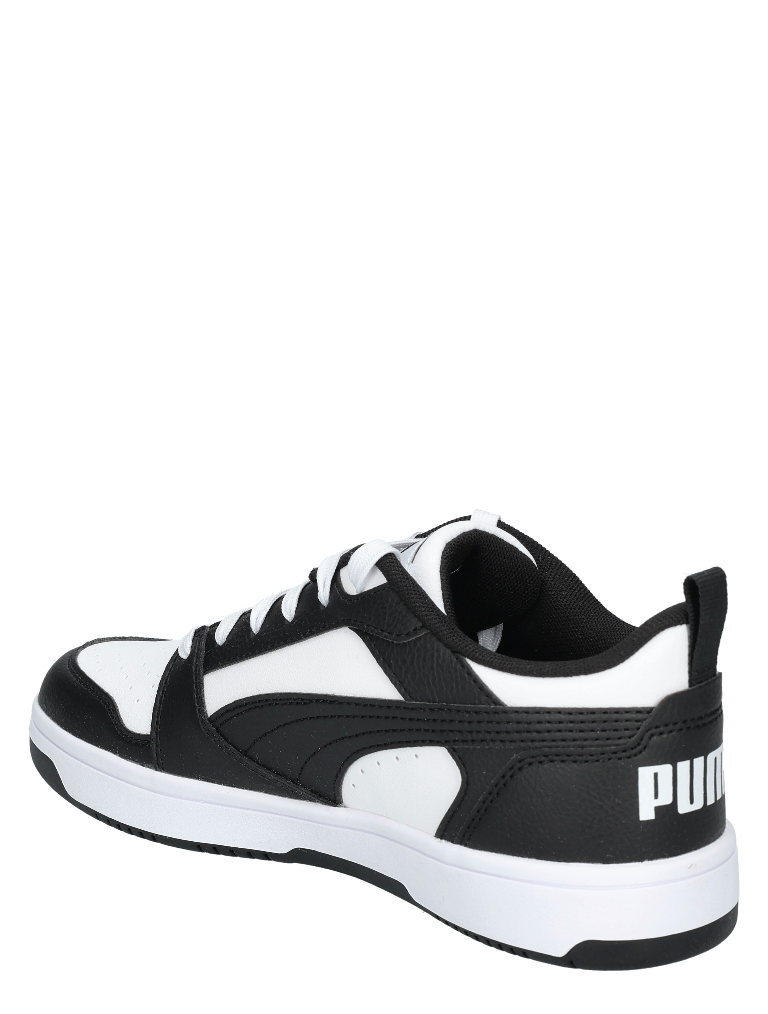 Puma - Rebound V6 Low Junior White Black - Meisjes - Sneakers - Lage Sneakers - Lage Sneakers - Jongens - Sneakers - 49709_81_4