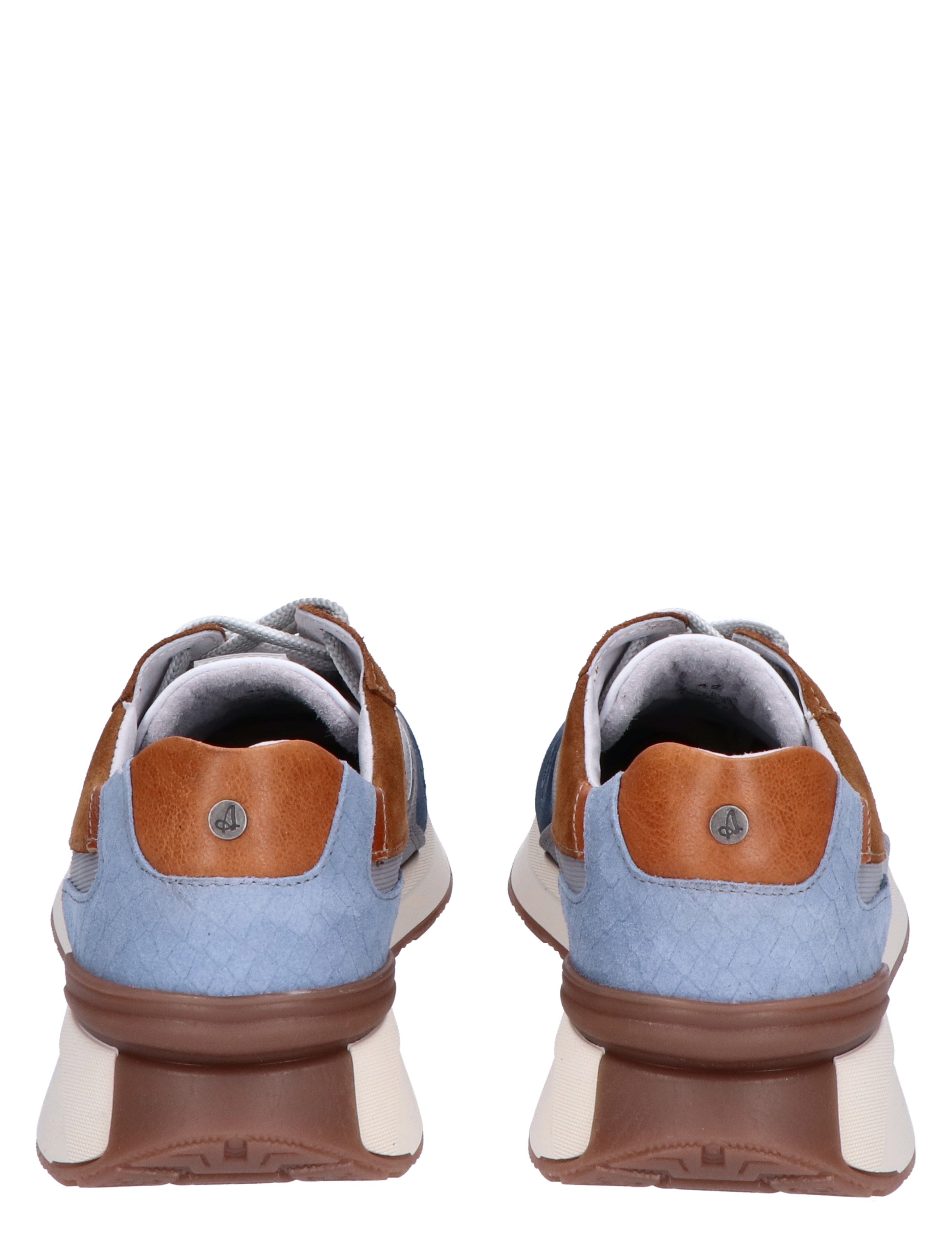Australian - Kyoto Grey Blue Combi G-Wijdte - Heren - Veterschoenen - Casual Veterschoenen - Lage Sneakers - Sneakers - 44112_39_6