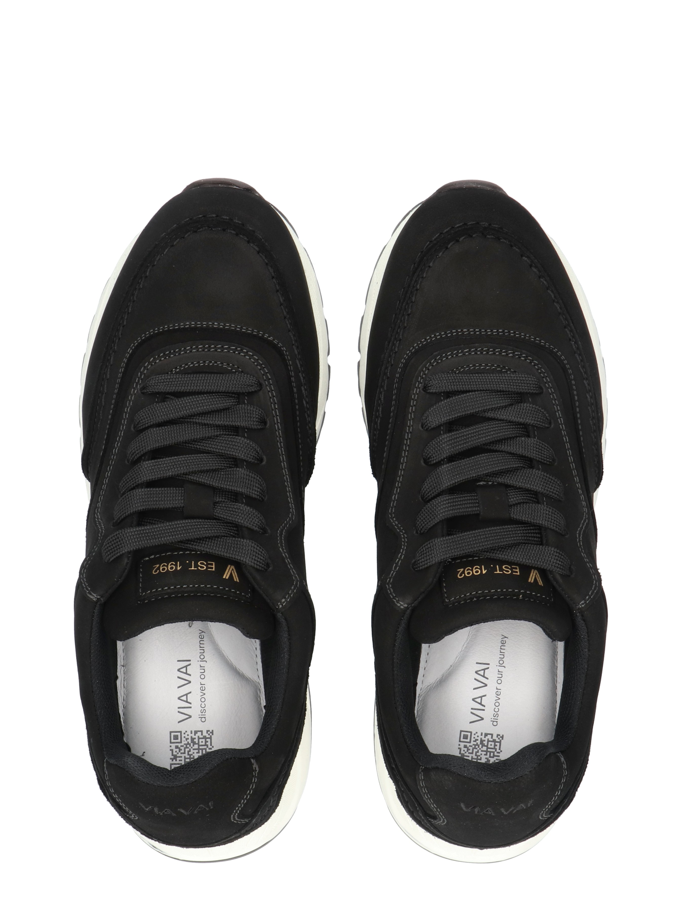 sneakers, zwart, veters, sport,  rubberen zool