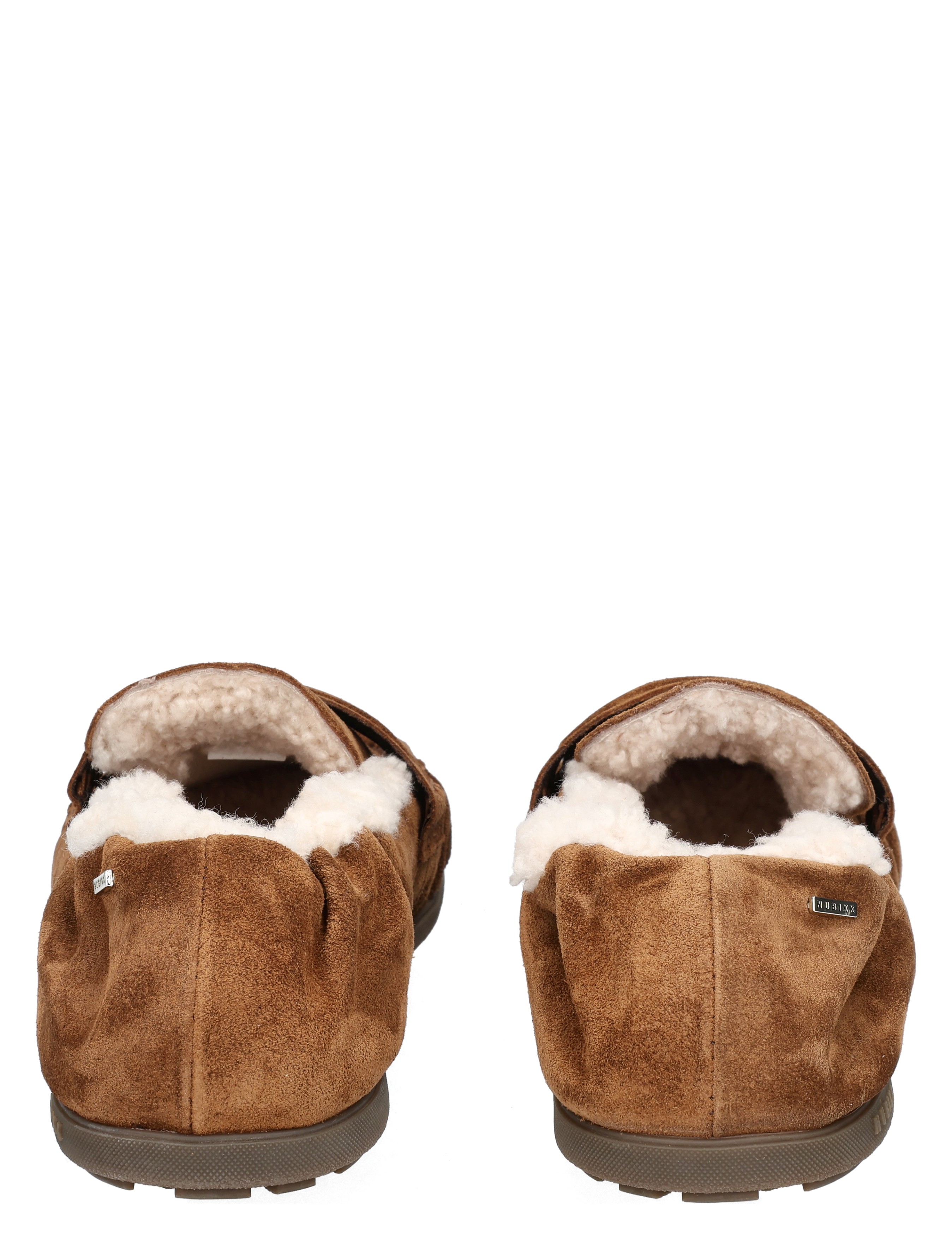 slippers, brown, suede, lined, shearling
