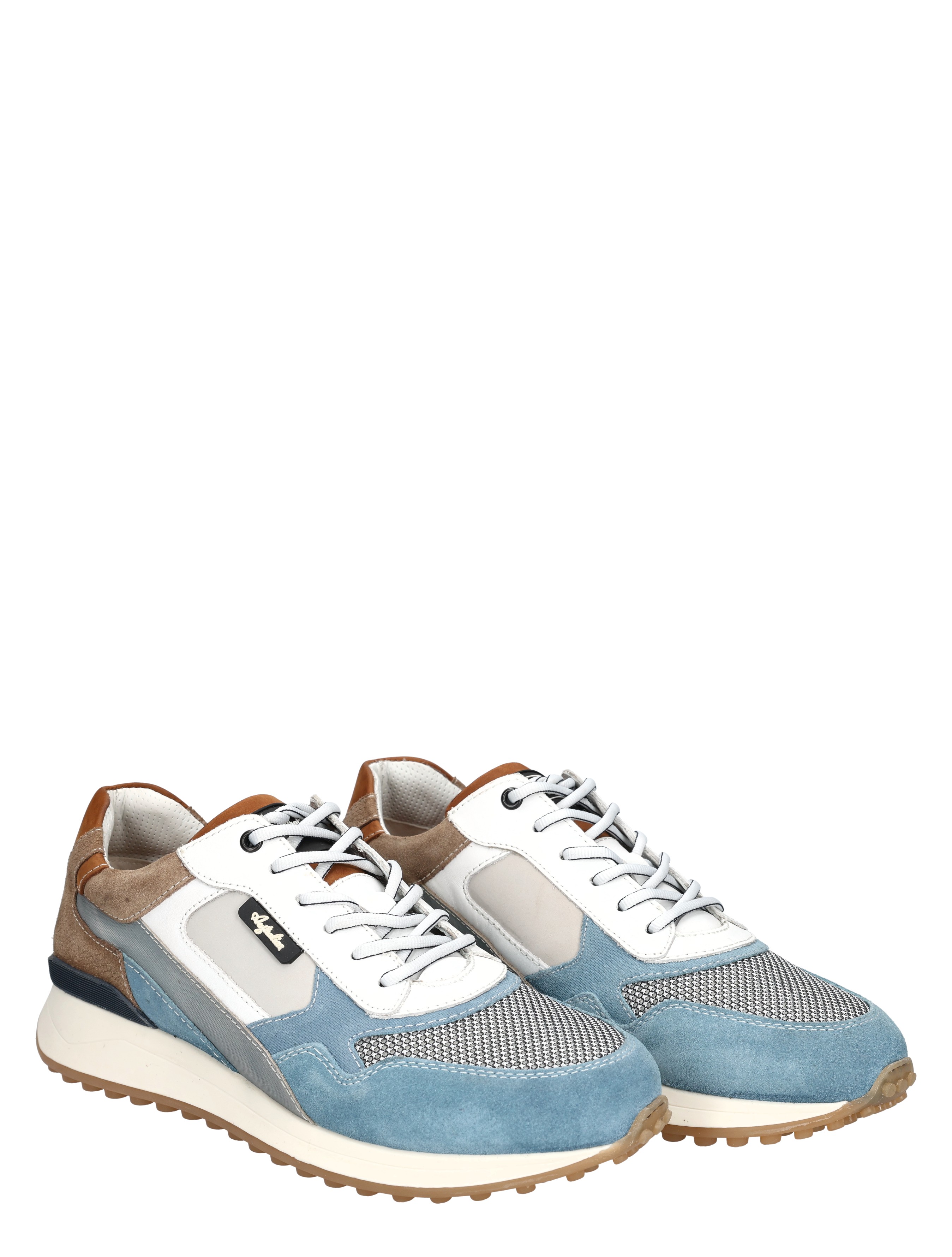 Australian - Yamato 15.1512.01.KK9 Grey Blue Beige - Heren - Veterschoenen - Casual Veterschoenen - 50782_39_5
