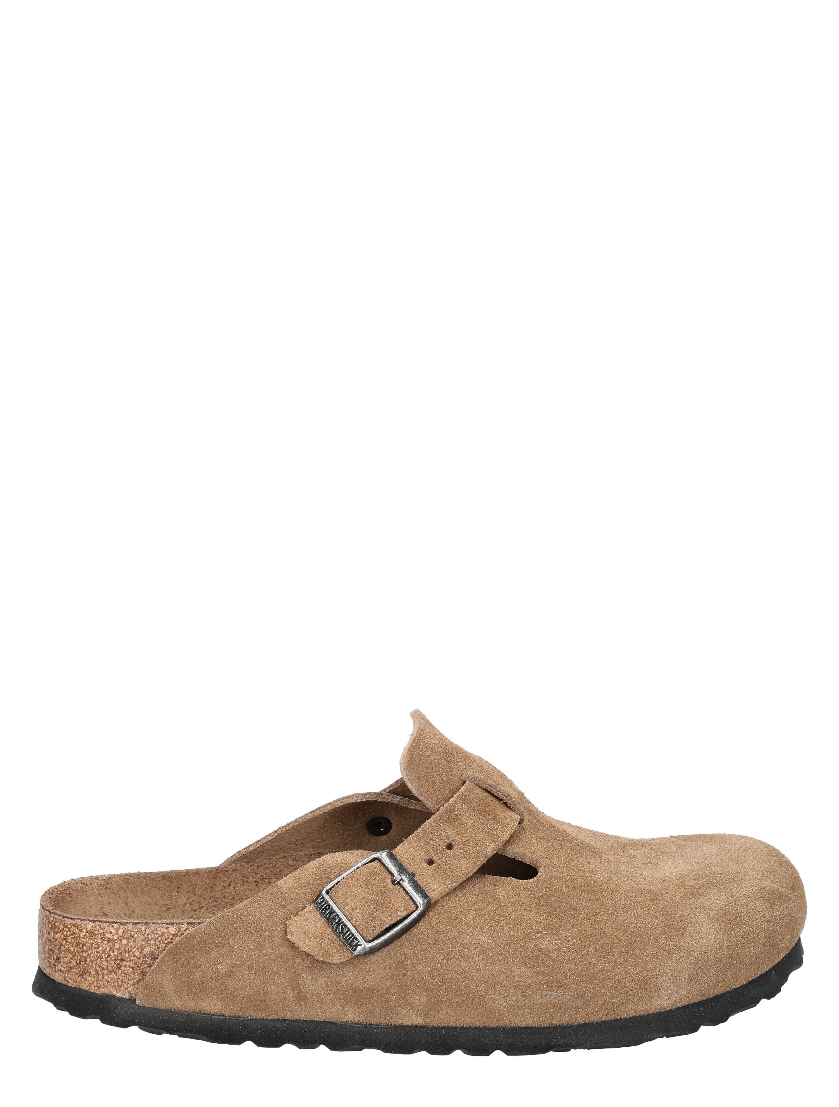 Birkenstock - Boston Women Suede Dark Tea - Dames - Muiltjes - 49859_22_1