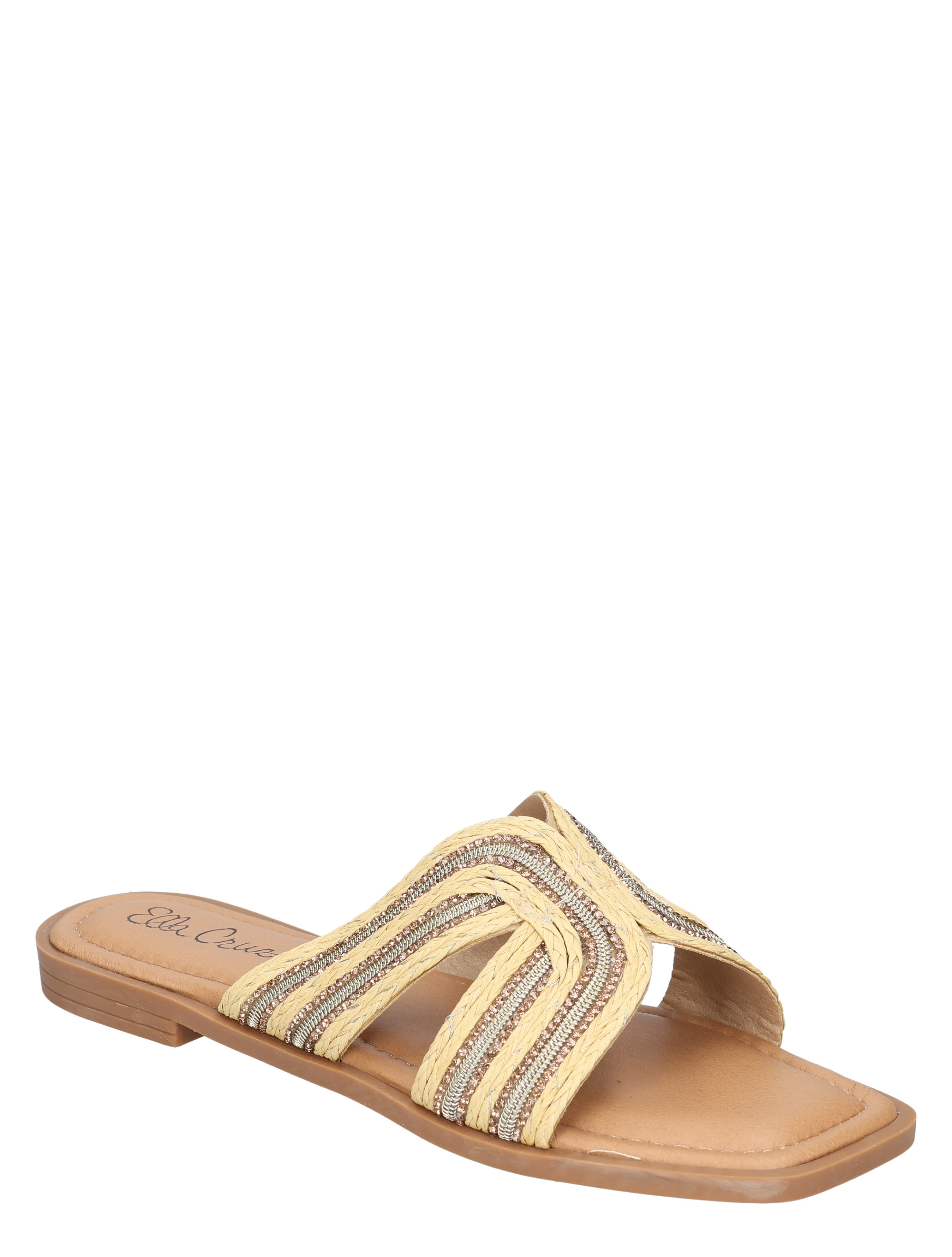 slipper, sandalen, sandalen met riemen, slipper met gesp, plat band