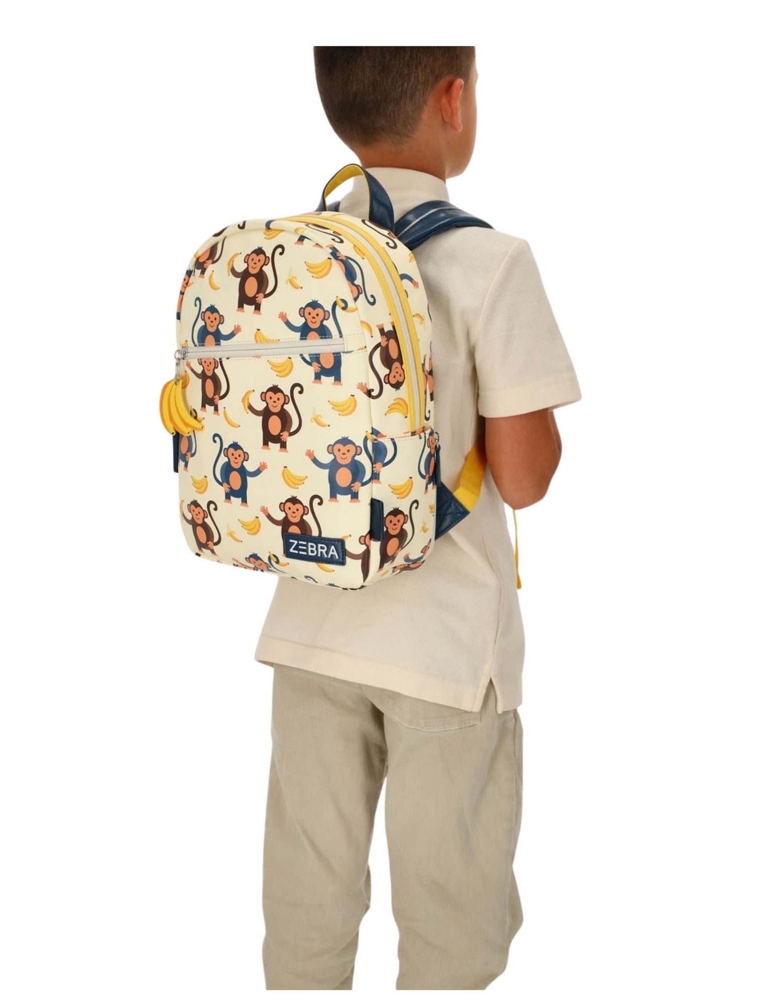 Zebra - Sem Aapjes Beige - Jongens - Rugtassen - 49905_77_7